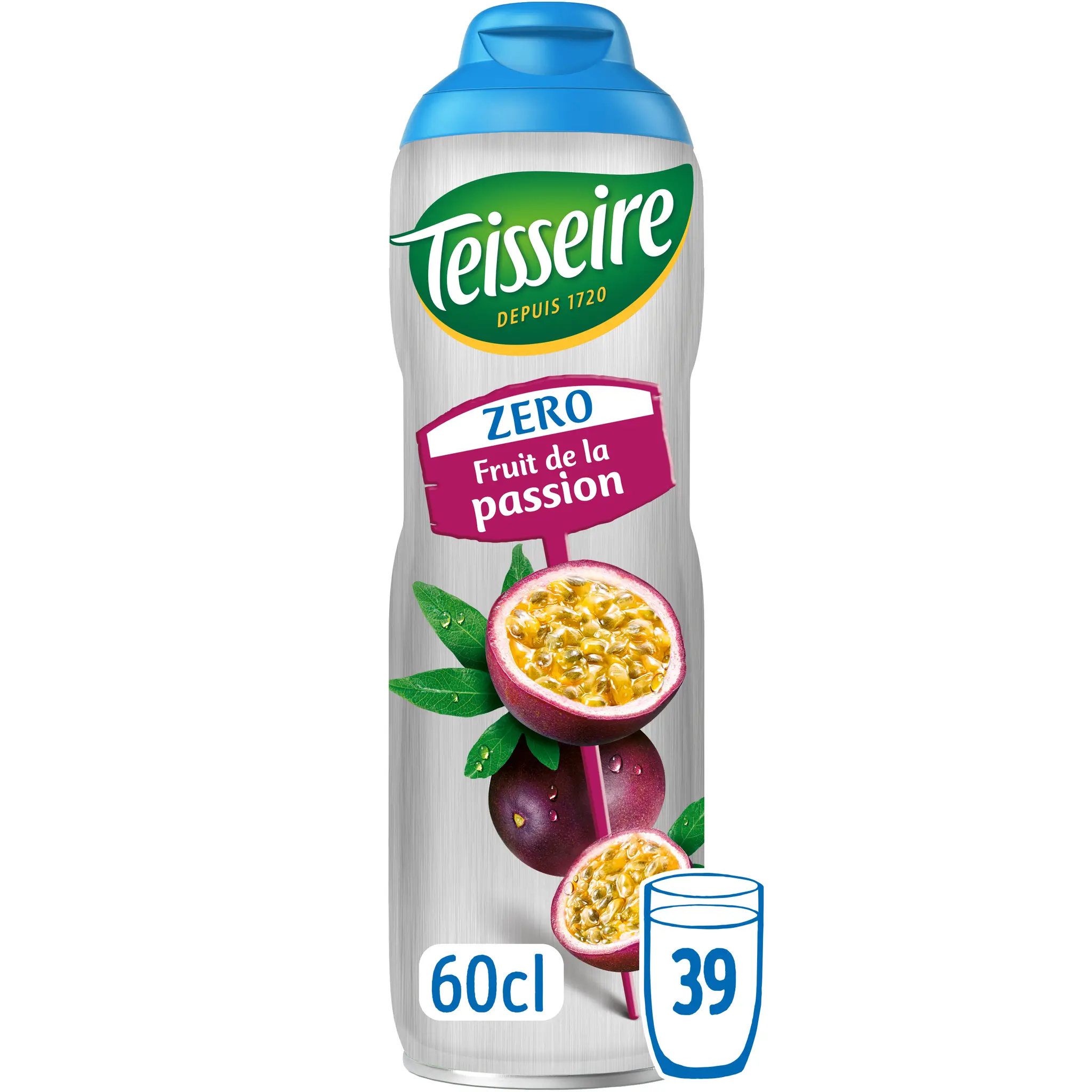 TEISSEIRE Sirop fruit de la passion zéro sucre bidon