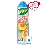 TEISSEIRE Sirop de pêche zéro sucre bidon