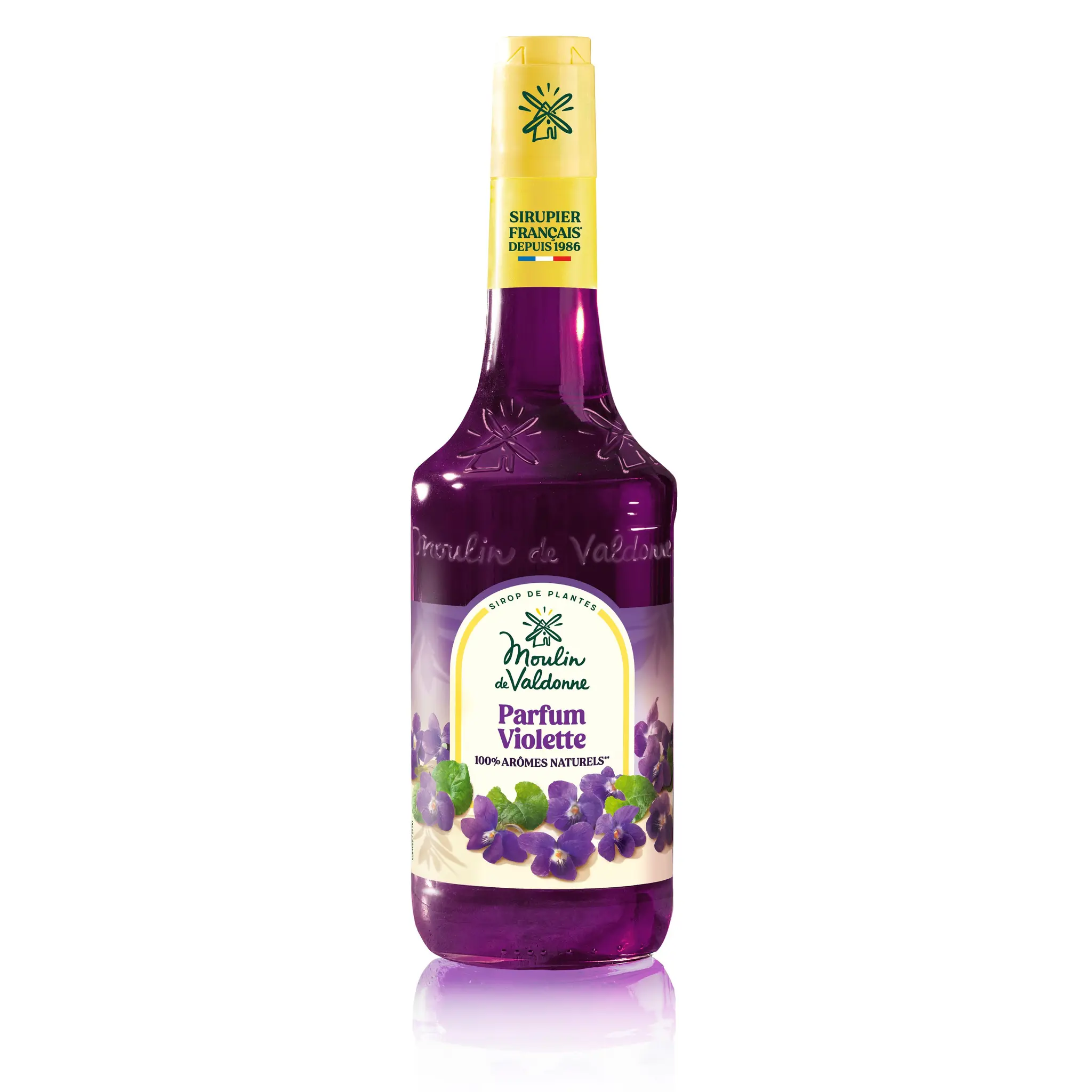 MOULIN DE VALDONNE Sirop de violette bouteille verre