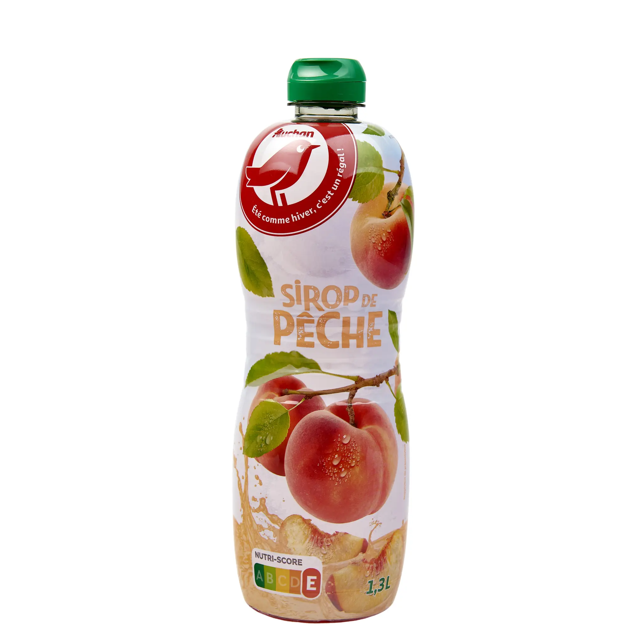 AUCHAN Sirop de pêche