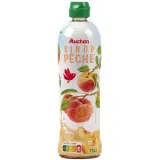 AUCHAN Sirop de pêche bidon plastique