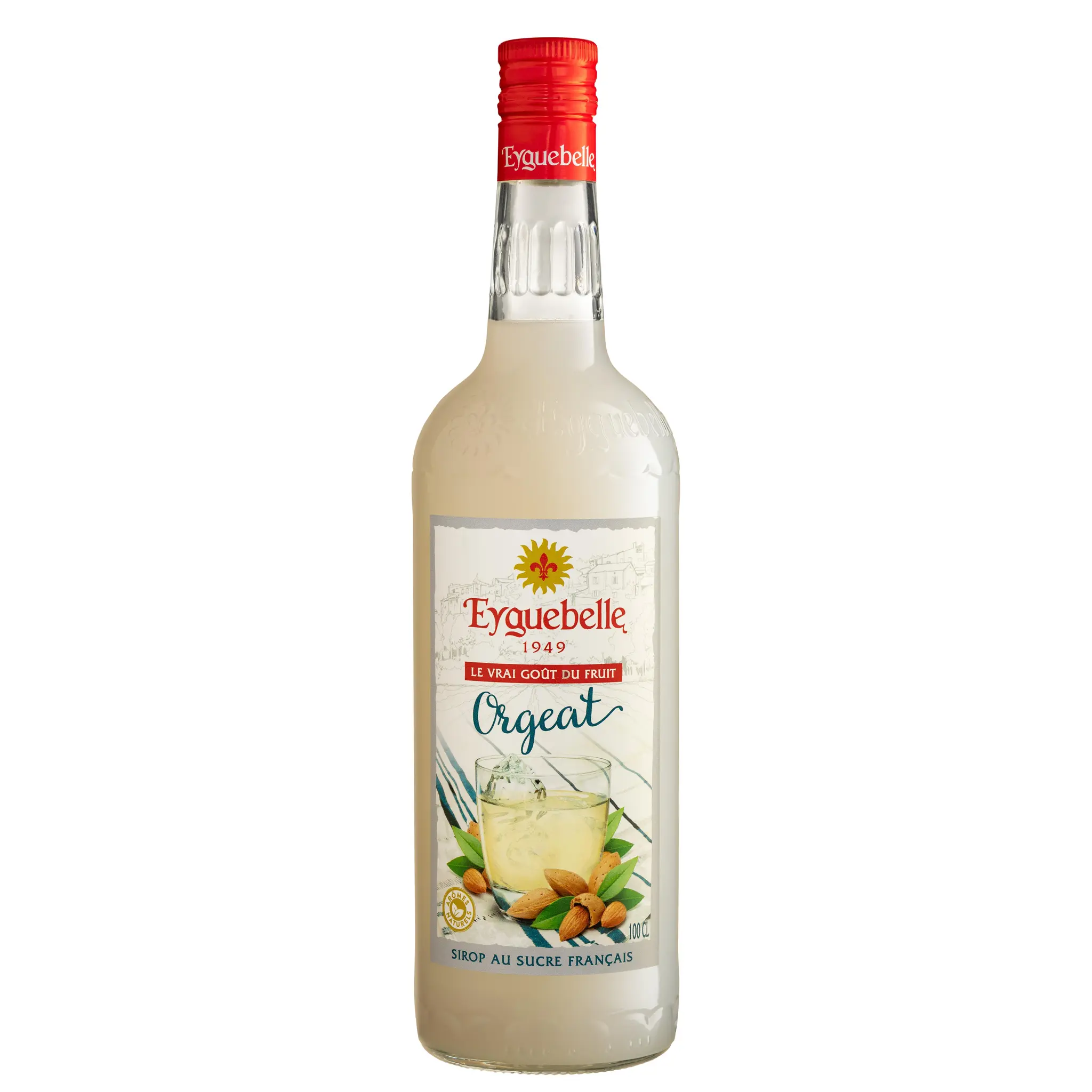 EYGUEBELLE Sirop d'orgeat bouteille verre