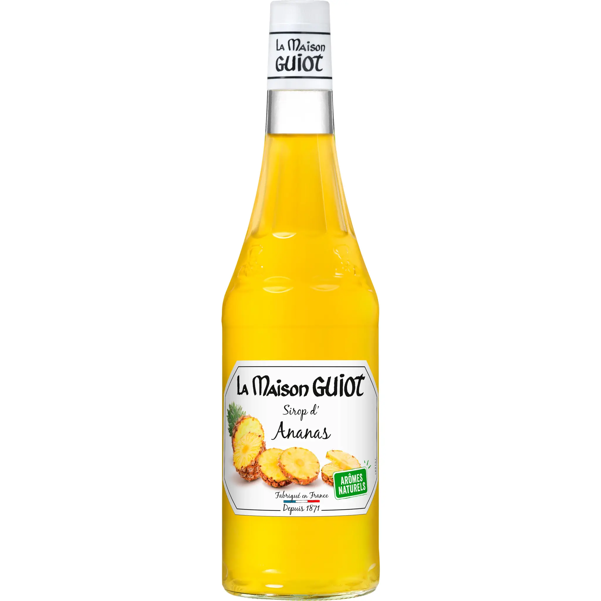 LA MAISON GUIOT Sirop d'ananas bouteille verre