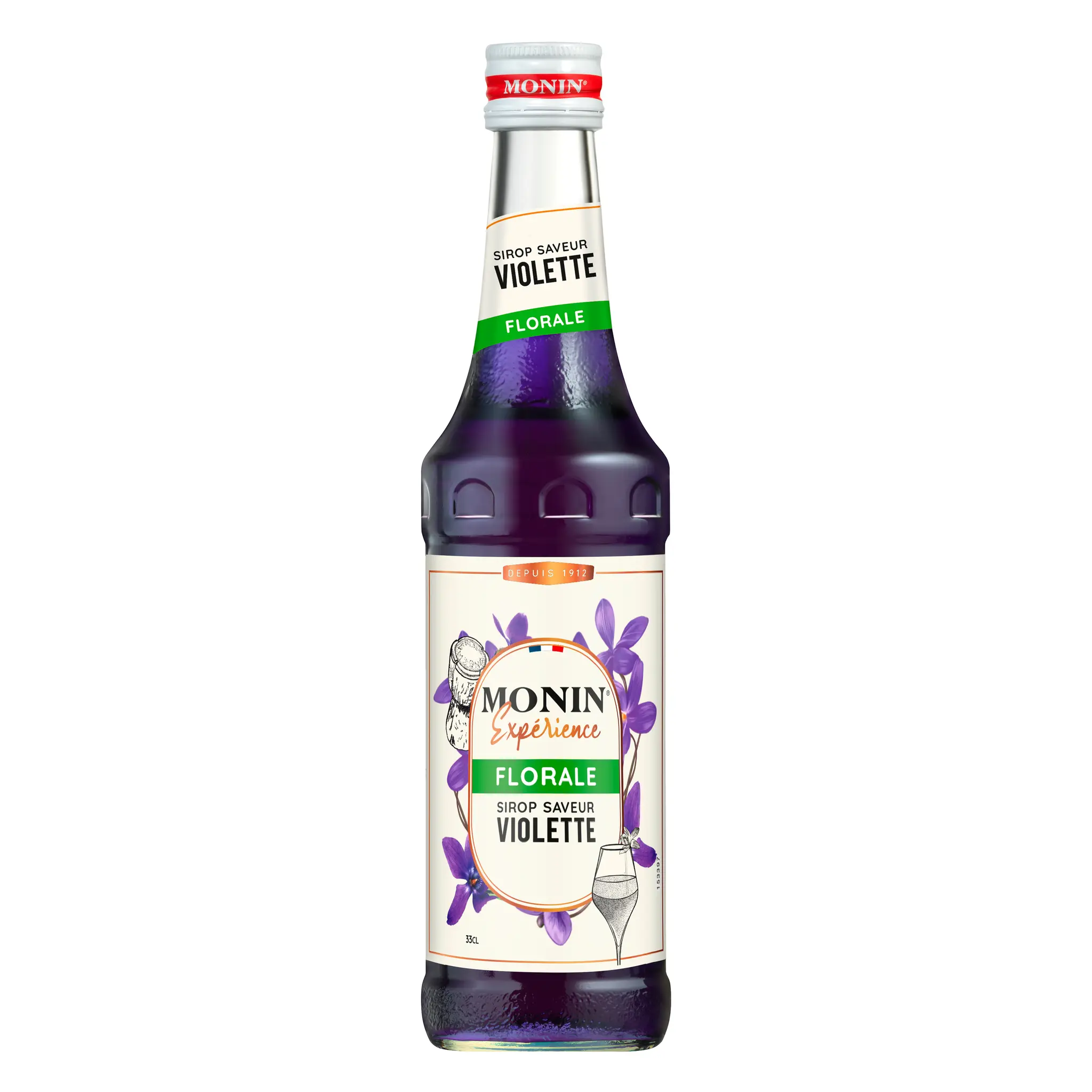 MONIN Sirop saveur violette sans alcool pour cocktails