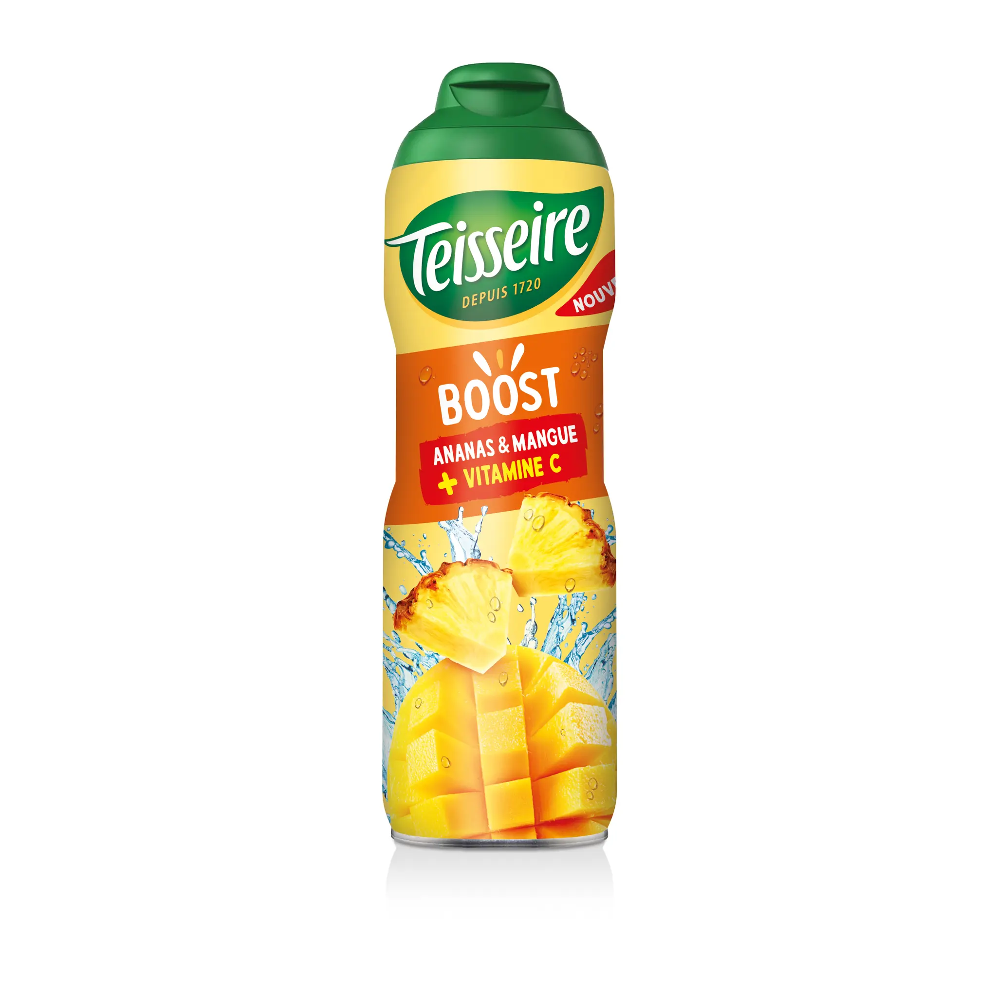 TEISSEIRE Boost Sirop d'ananas mangue et vitamine C bidon