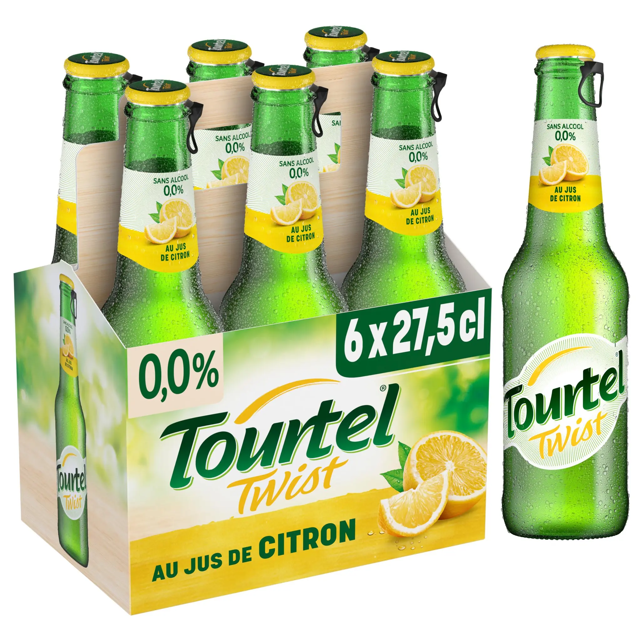 TOURTEL TWIST Boisson aromatisée 0.0% à base de bière sans alcool et au jus de citron