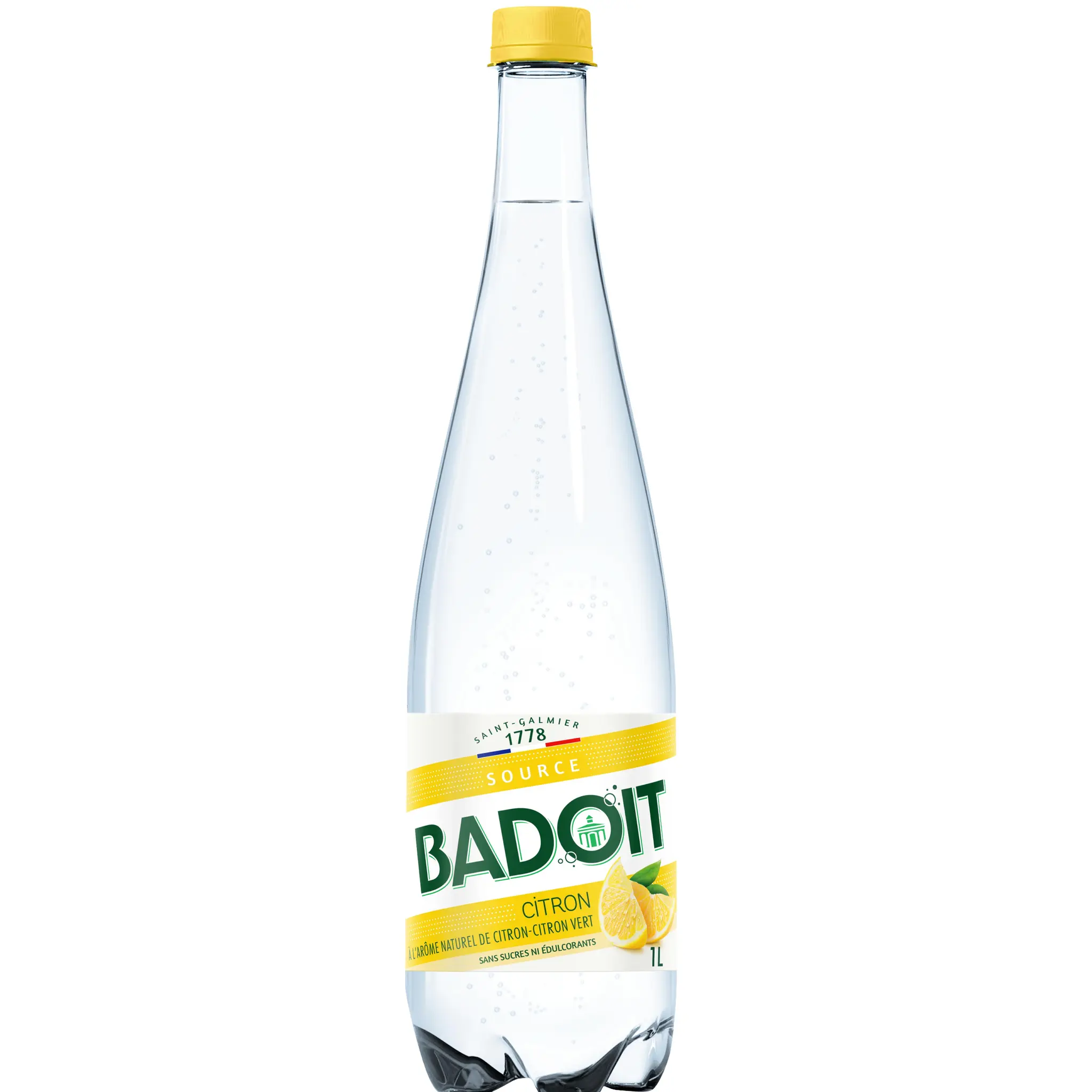 BADOIT Eau gazeuse aromatisée citron sans sucres