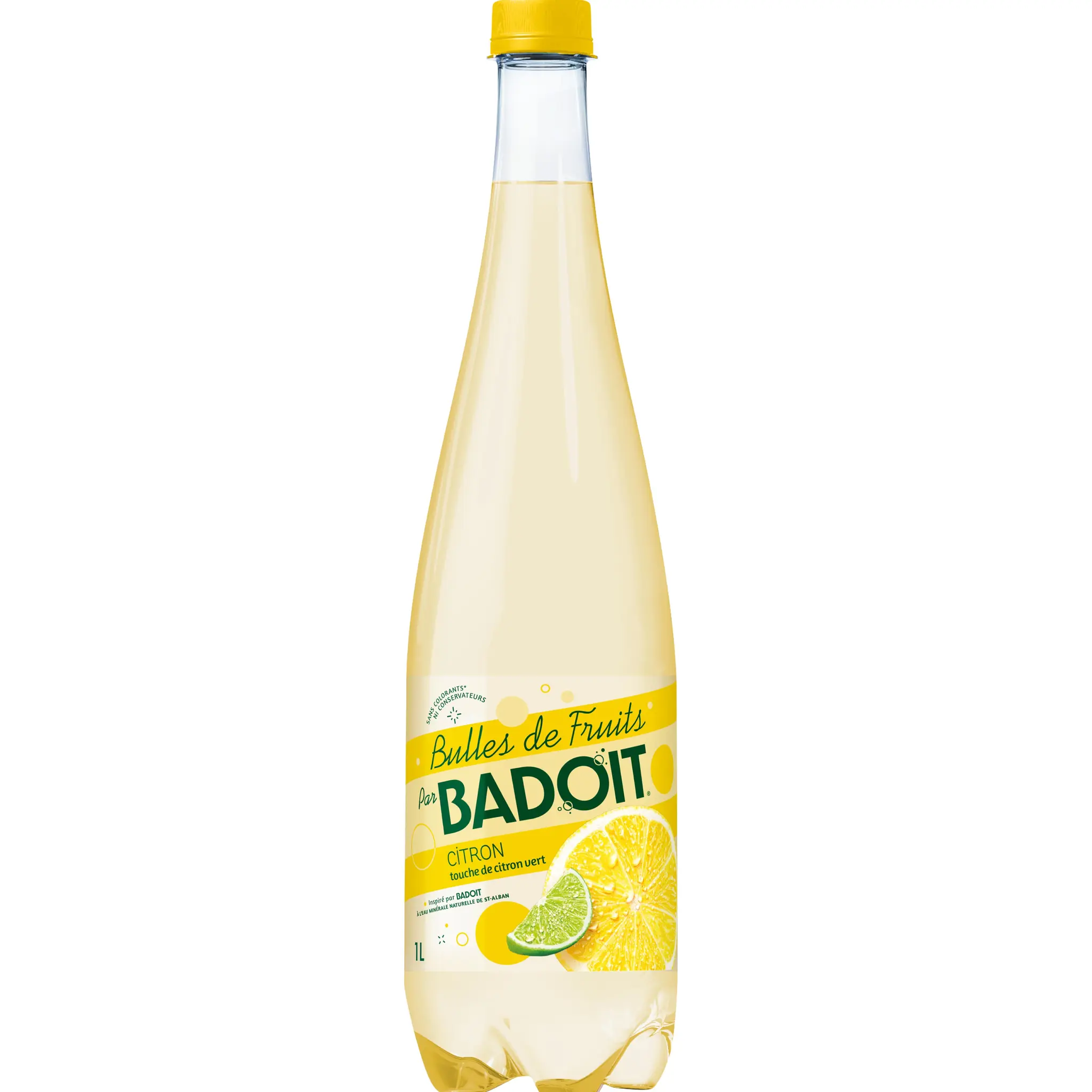 BADOIT Eau gazeuse Bulles de fruits aromatisée citron