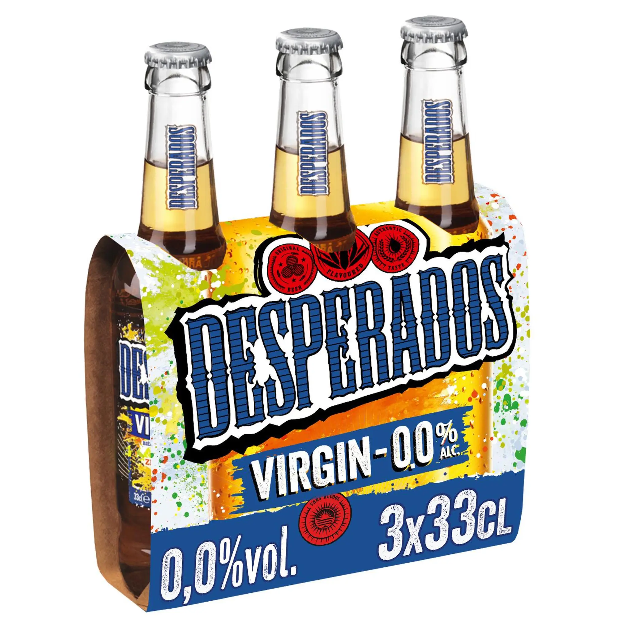 DESPERADOS Bière blonde agrumes citron Virgin sans alcool 0,0% bouteilles