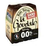 LA GOUDALE Bière blonde sans alcool 0.0% bouteilles