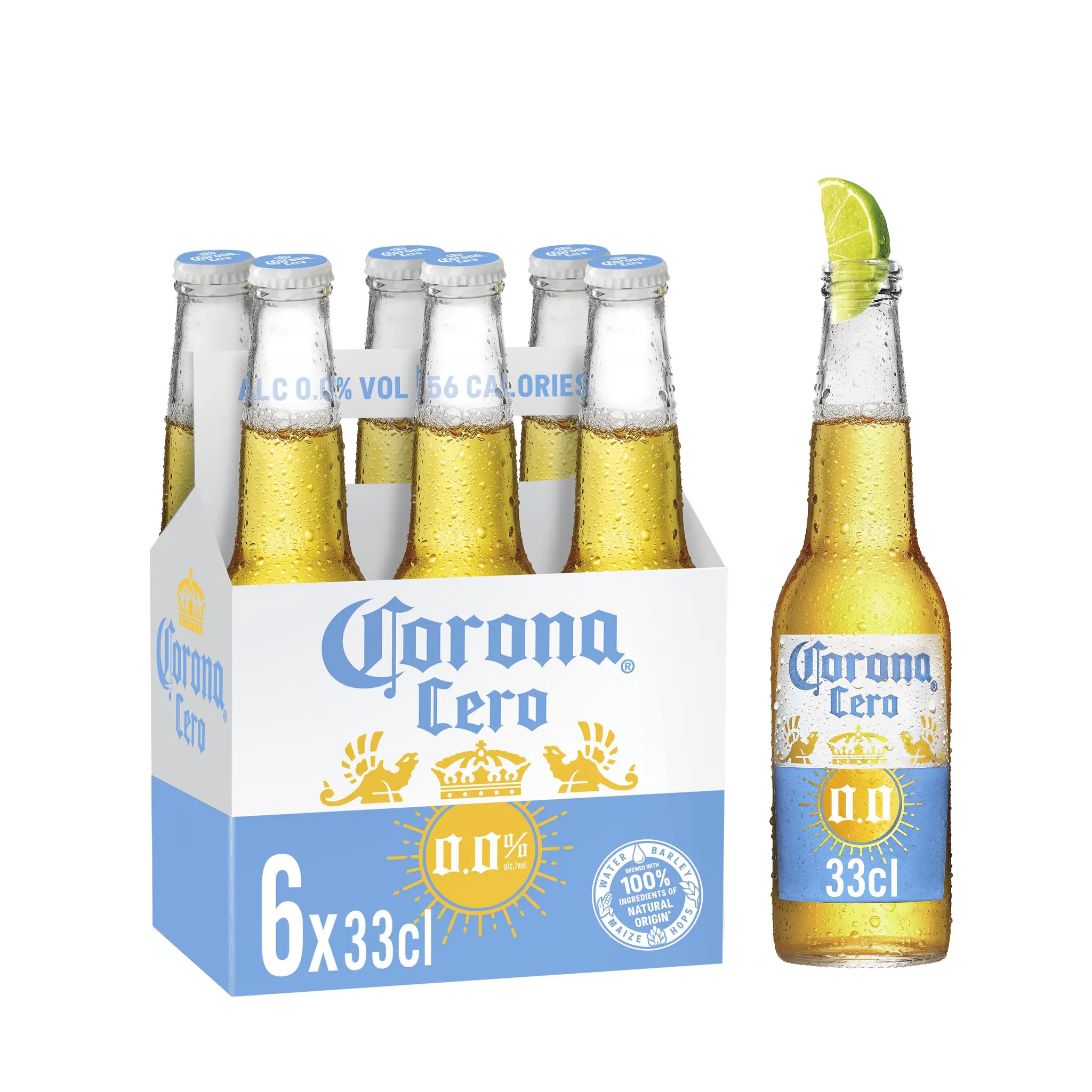 CORONA Bière blonde sans alcool 0.0% bouteilles