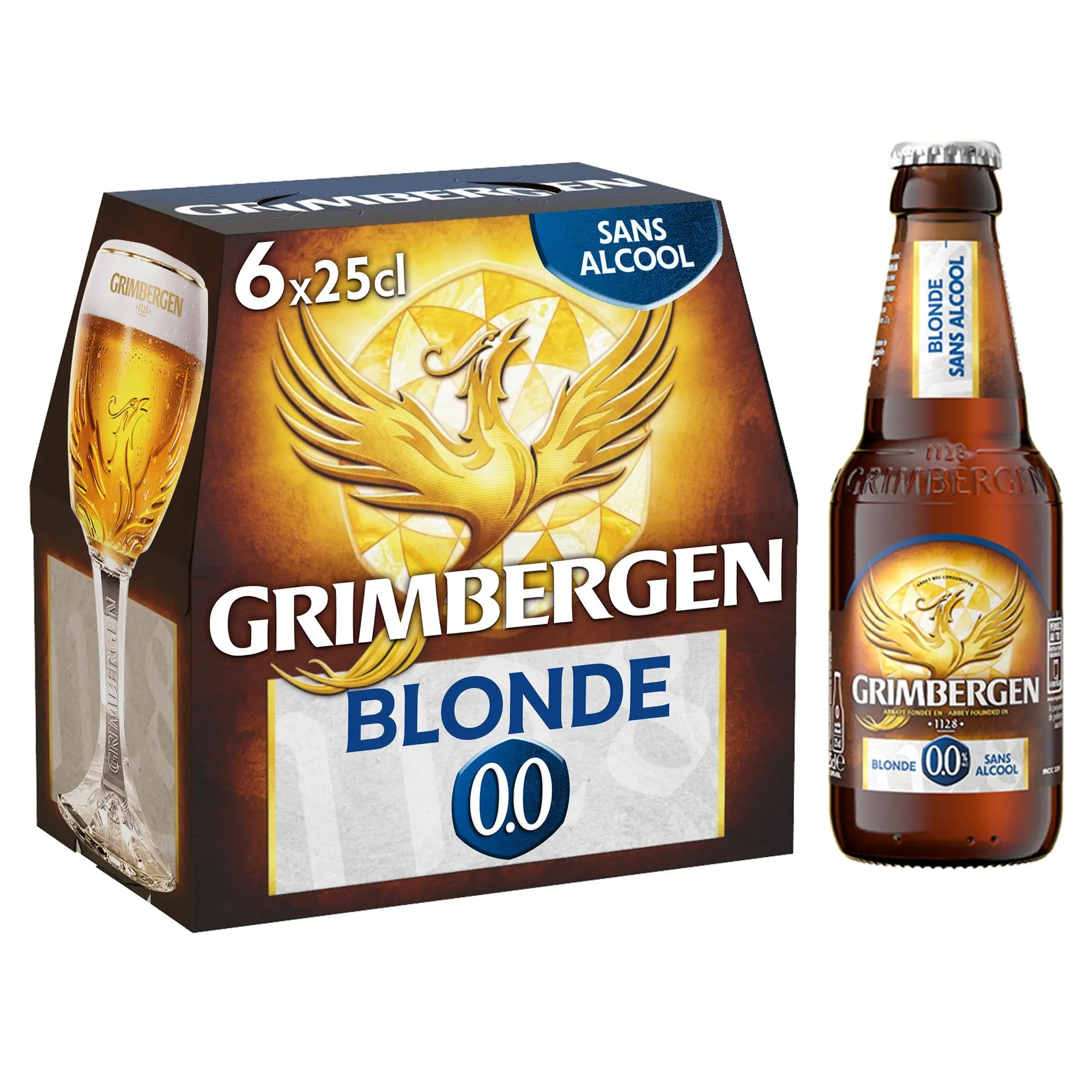 GRIMBERGEN Bière blonde sans alcool 0.0% bouteilles