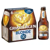 GRIMBERGEN Bière blonde sans alcool 0.0% bouteilles