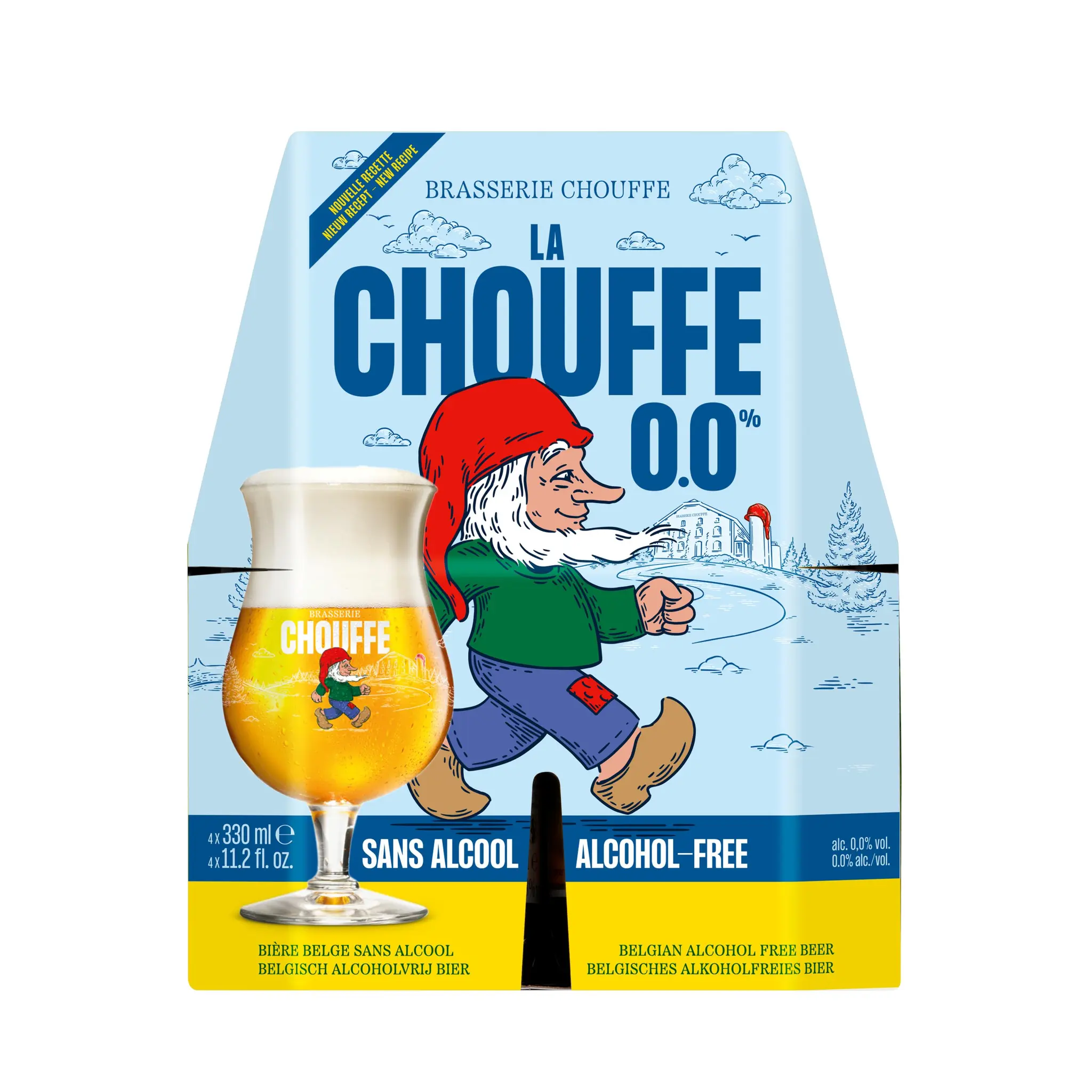 CHOUFFE Bière belge blonde sans alcool