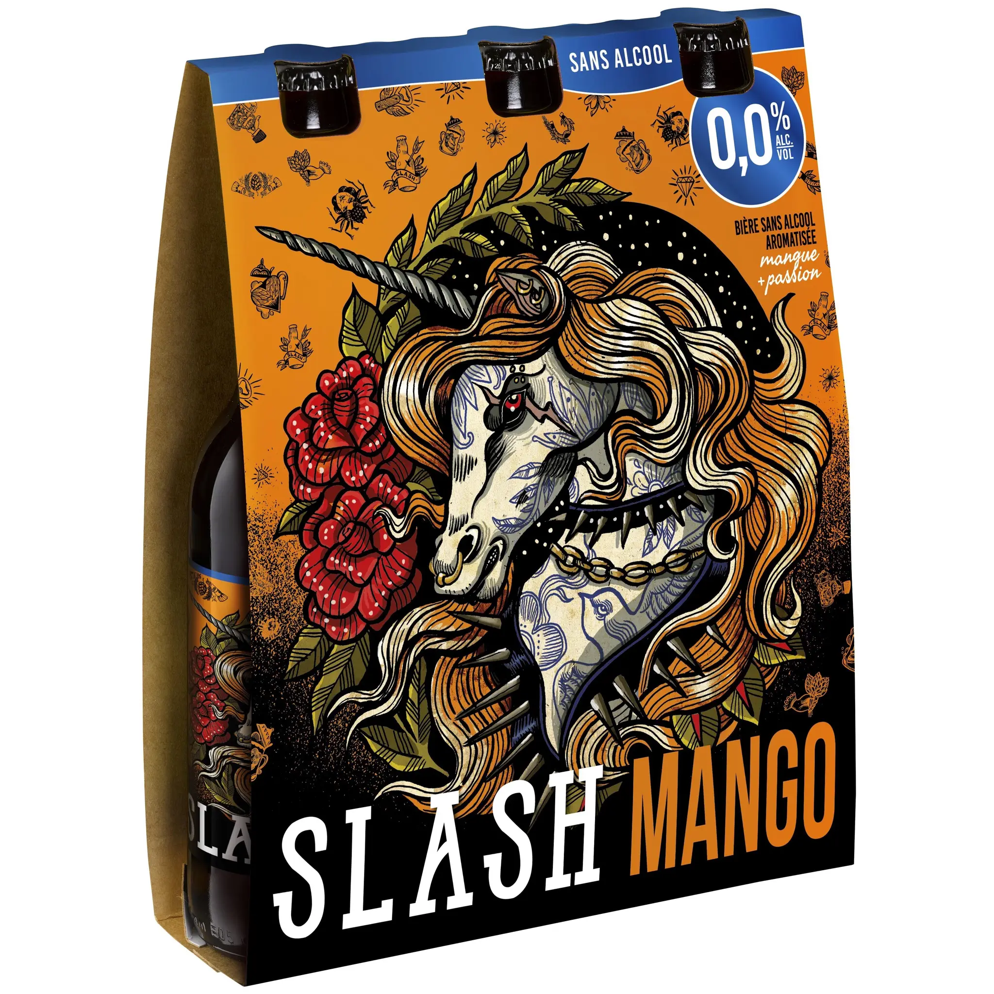 SLASH Bière sans alcool saveur mangue