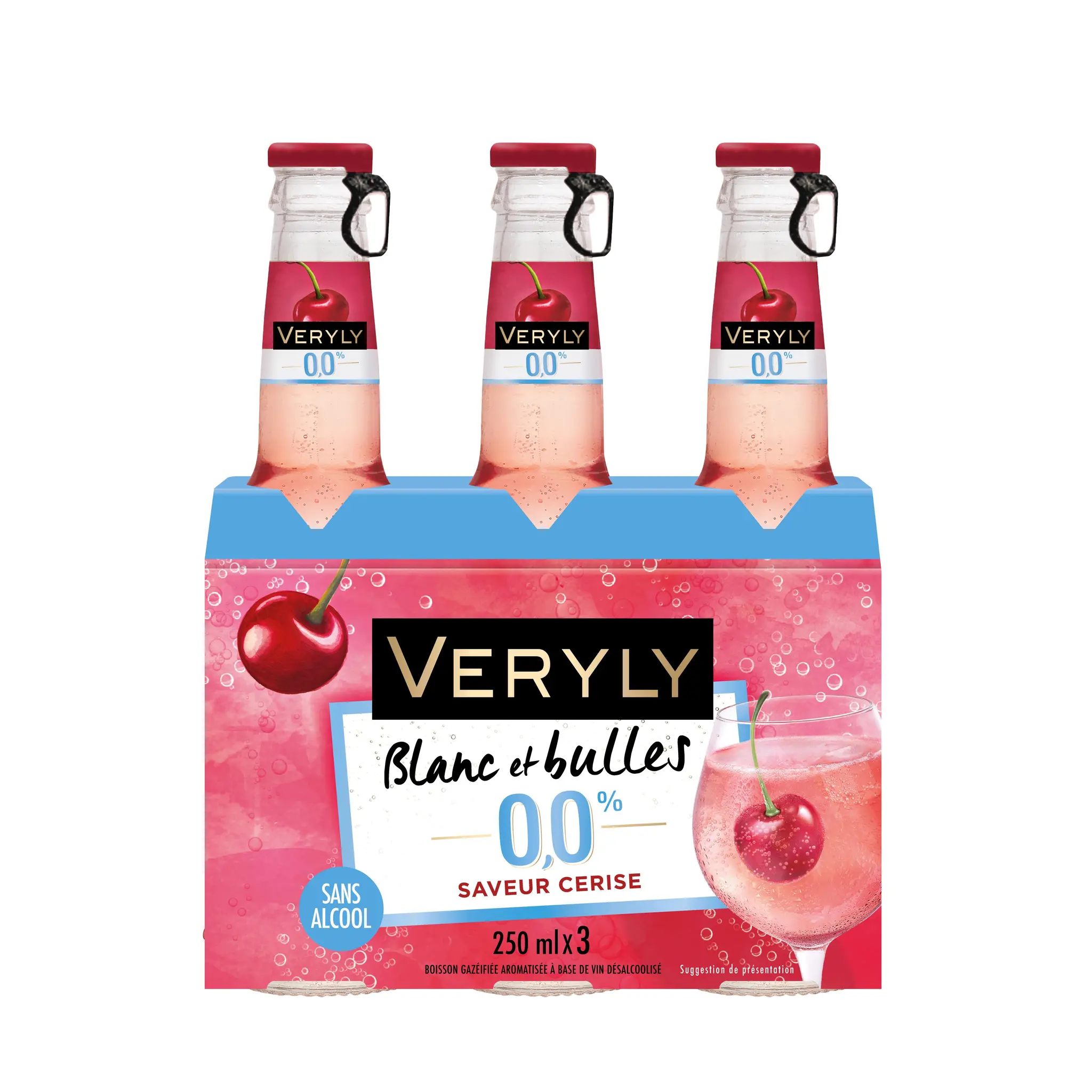 VERY Boisson pétillante saveur cerise sans alcool