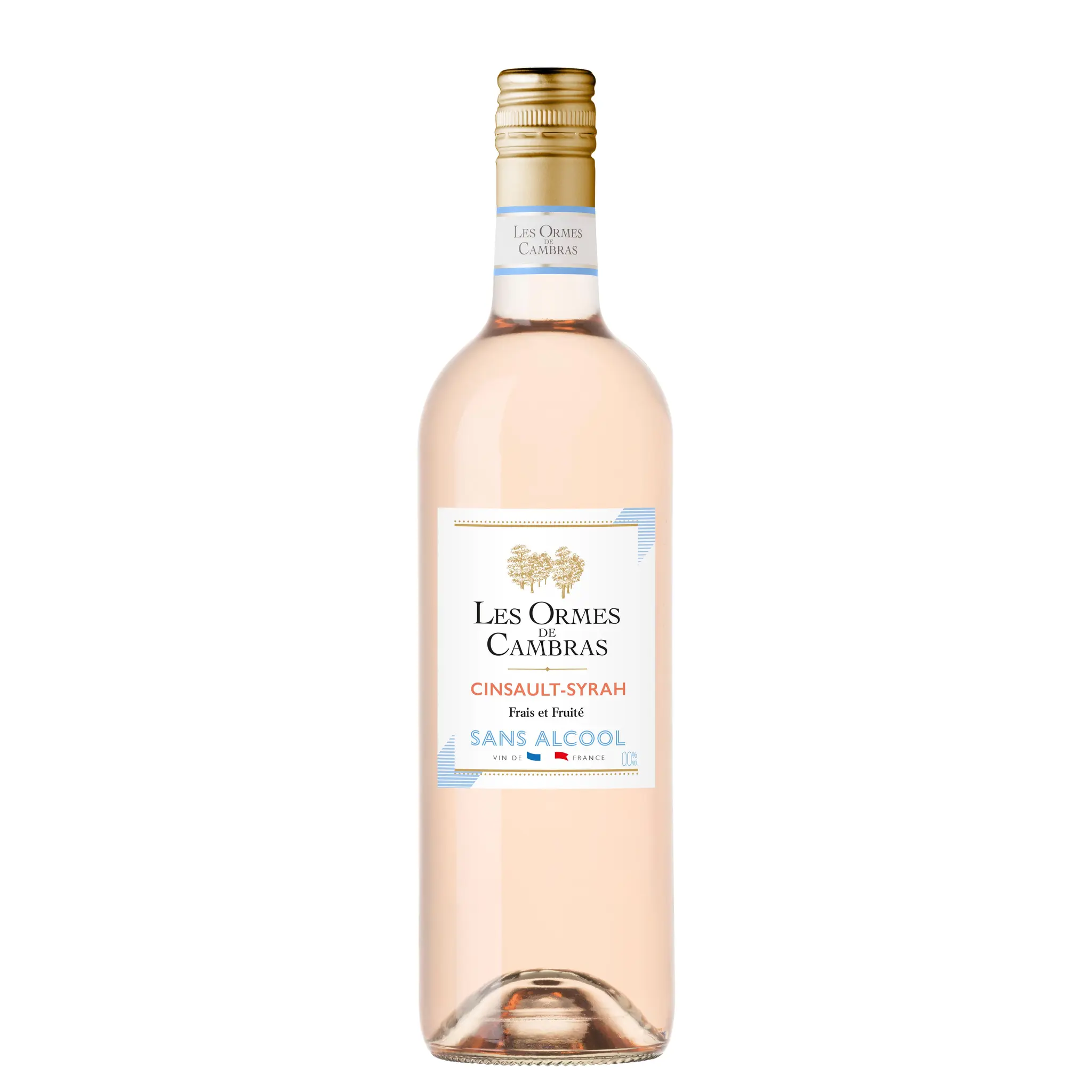 LES ORMES DE CAMBRAS Vin de france cinsault syrah rosé sans alcool