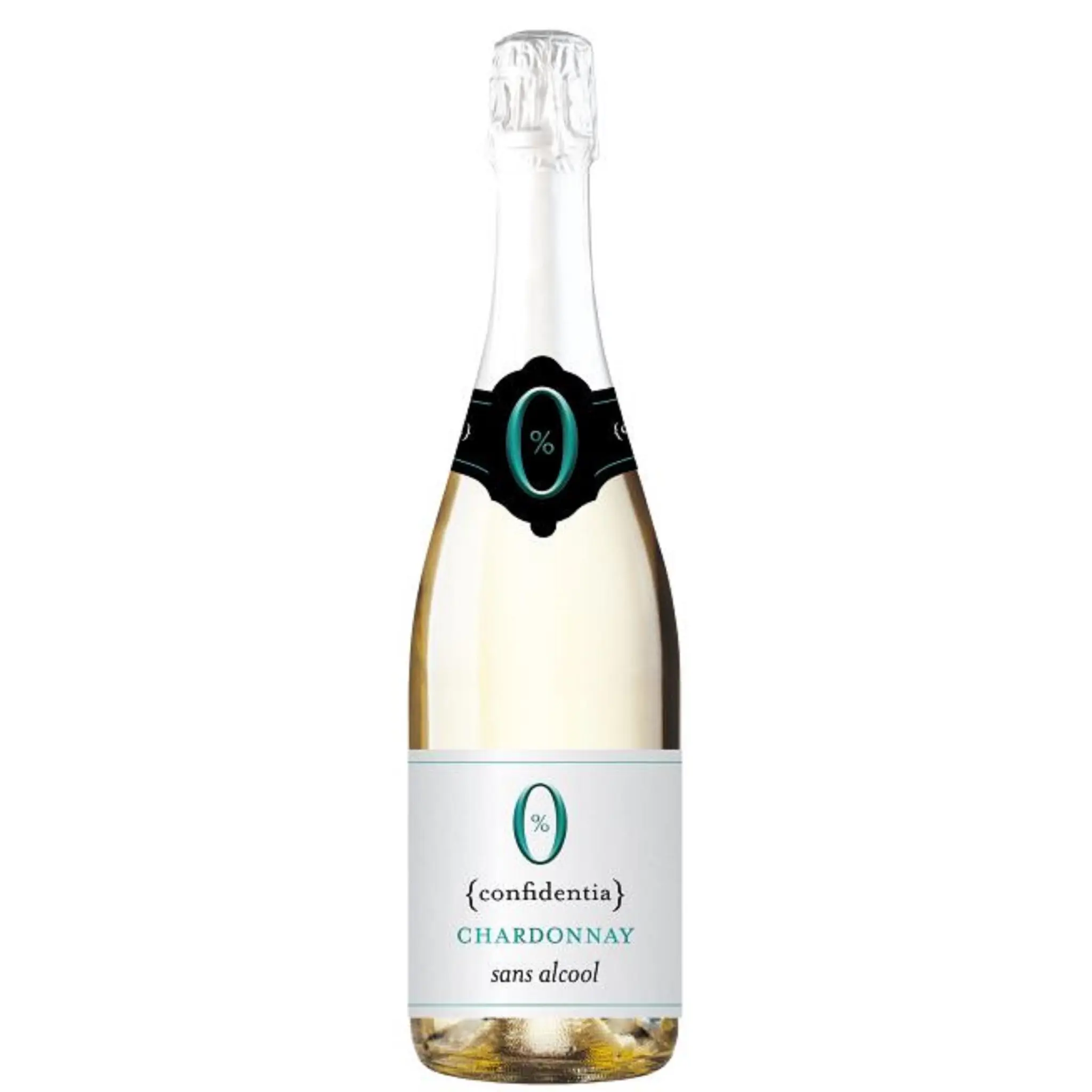 Vin mousseux gazéifié désalcoolisé Confidentia Chardonnay blanc