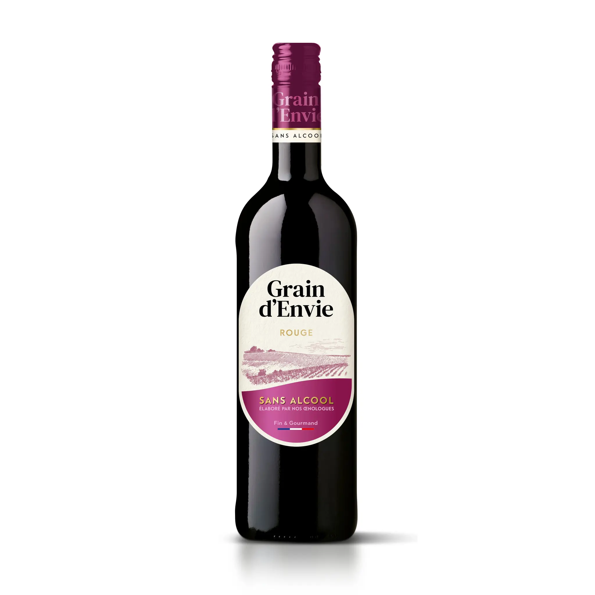 GRAIN D'ENVIE Boisson aromatisée à base de vin sans alcool rouge