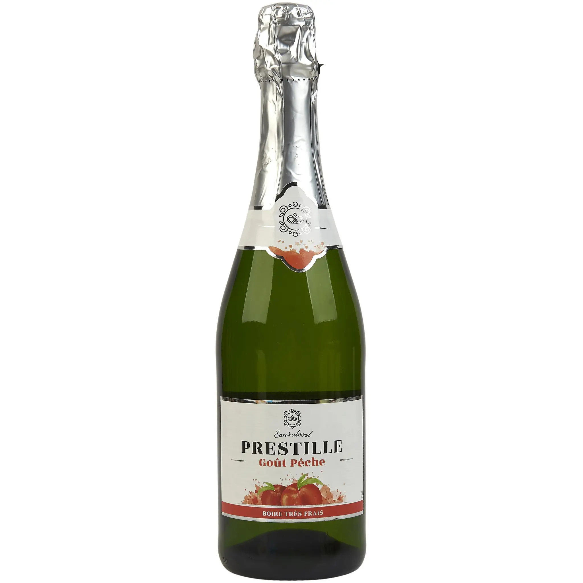 PRESTILLE Apéritif pétillant sans alcool goût pêche