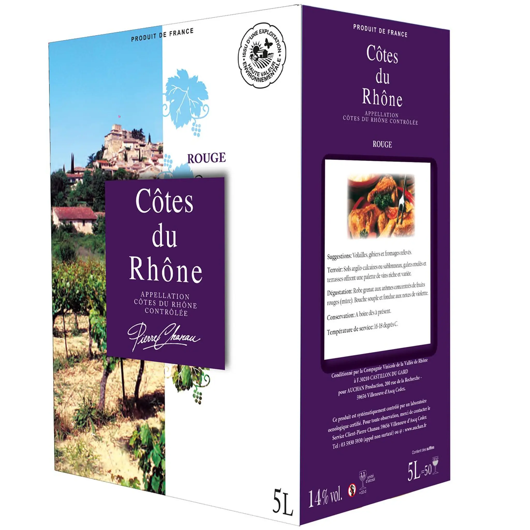 PIERRE CHANAU AOP Côtes-du-Rhône rouge