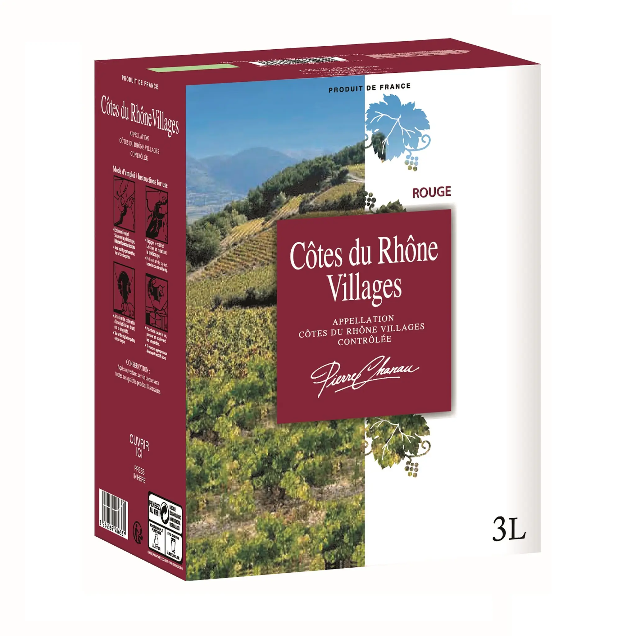 PIERRE CHANAU AOP Côtes-du-Rhône-Villages rouge