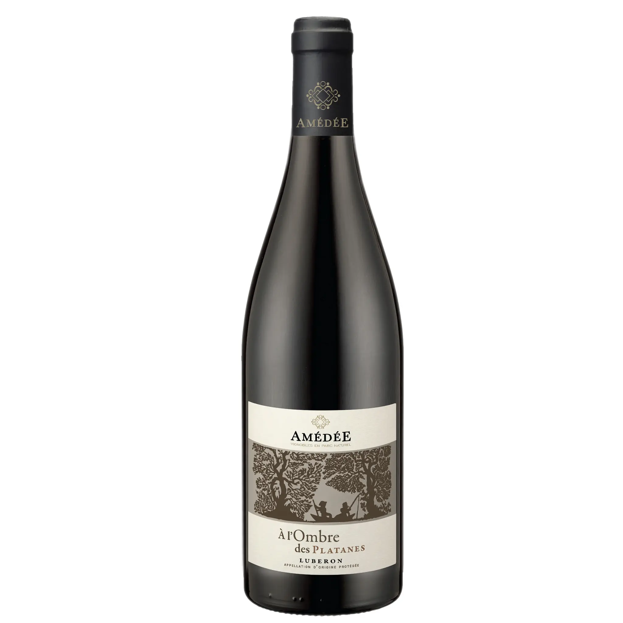 Vin rouge AOP Luberon à l'Ombre des Platane