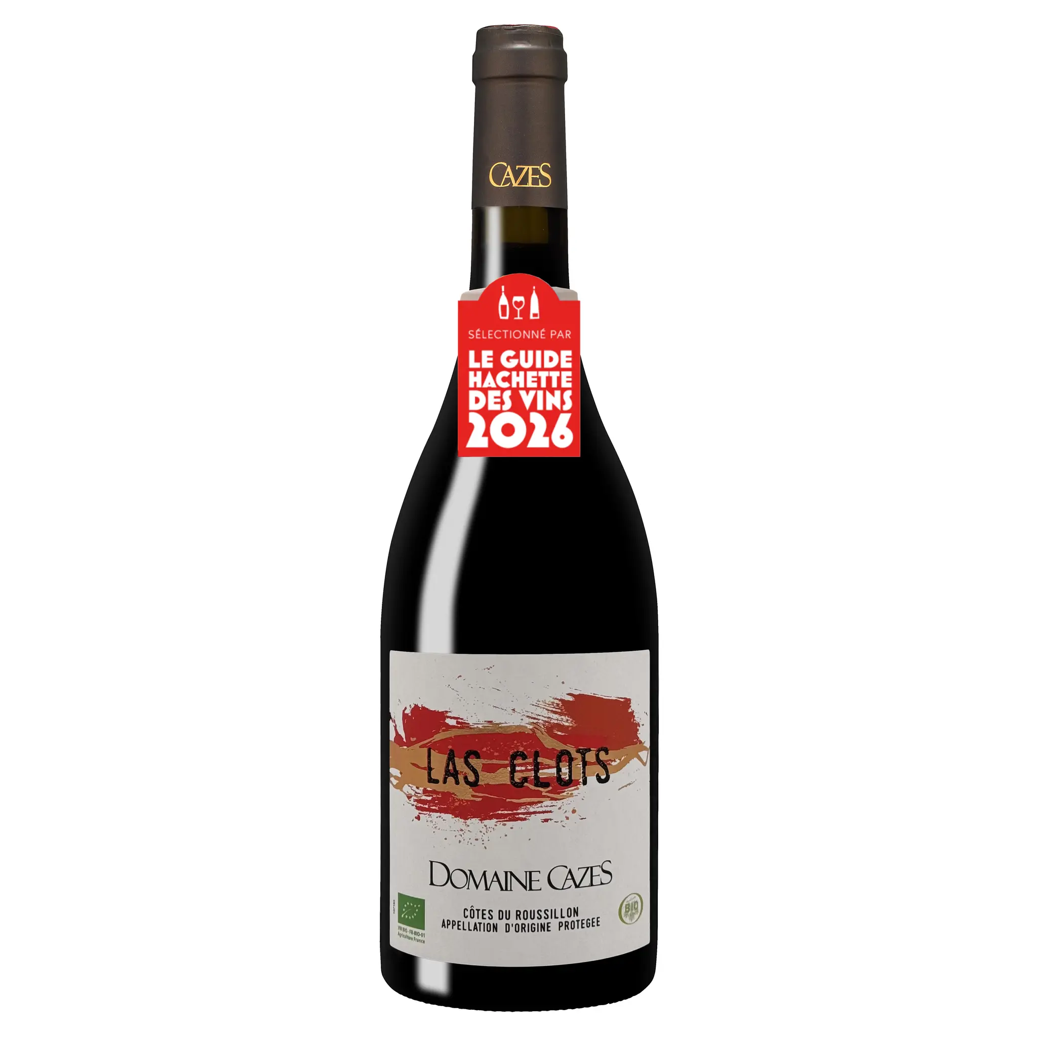 CAZES CULTIVONS LE BON Vin rouge AOP Côtes-du-Roussillon Las Clots Cazes bio