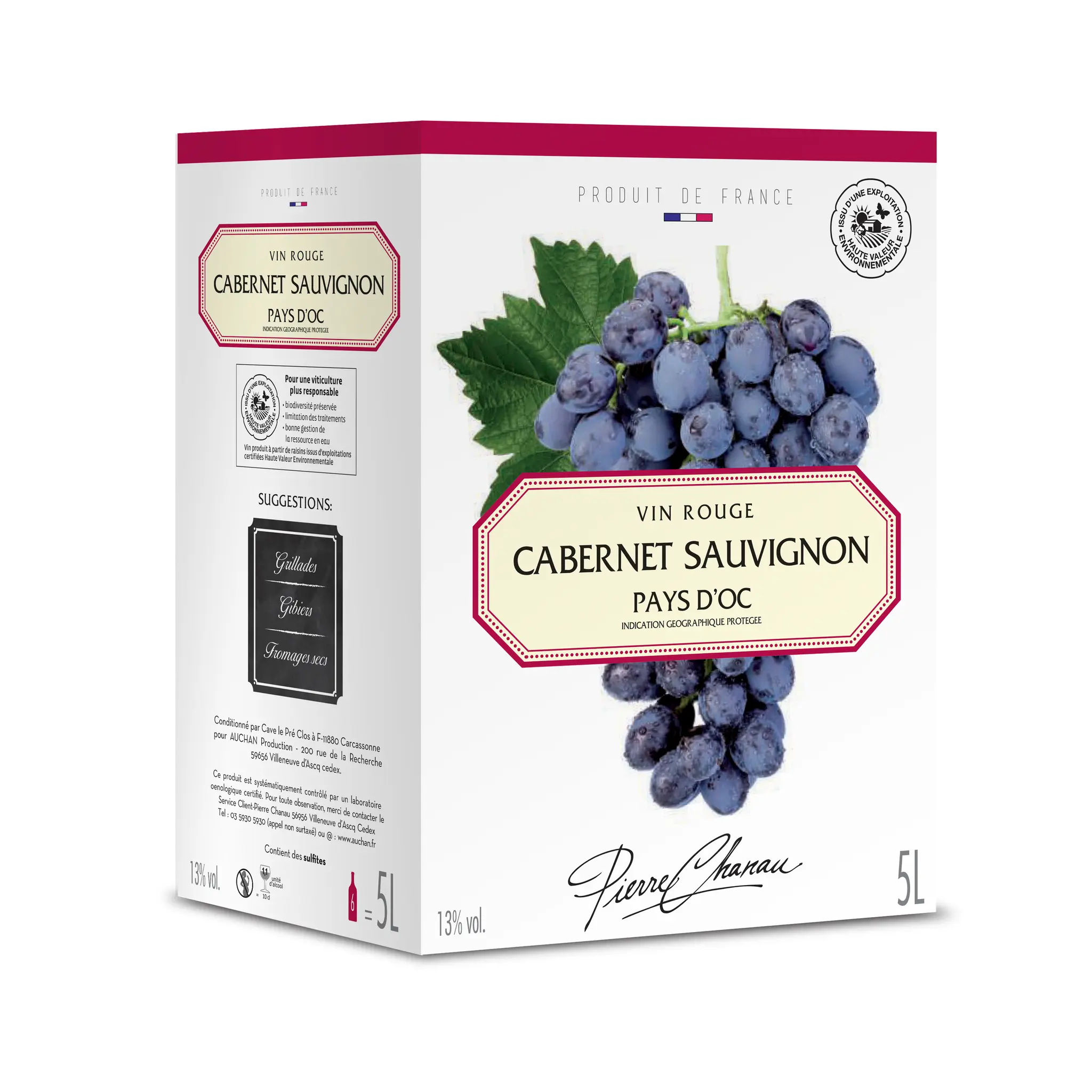 PIERRE CHANAU IGP Pays-d'Oc cabernet sauvignon rouge