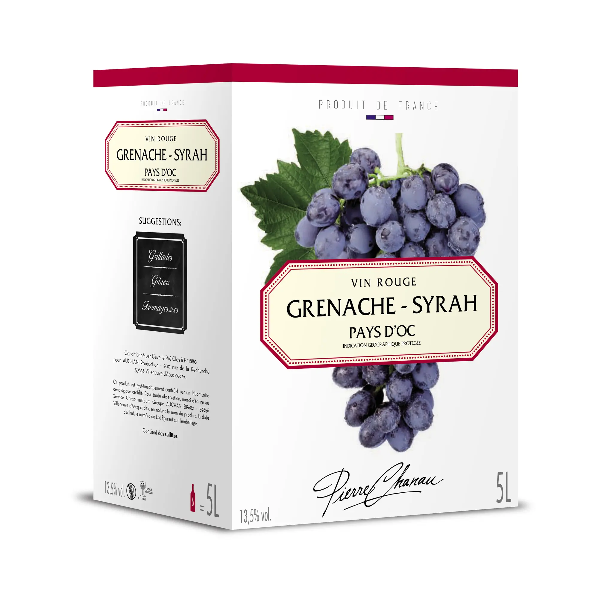 PIERRE CHANAU IGP Pays-d'Oc grenache-syrah rouge