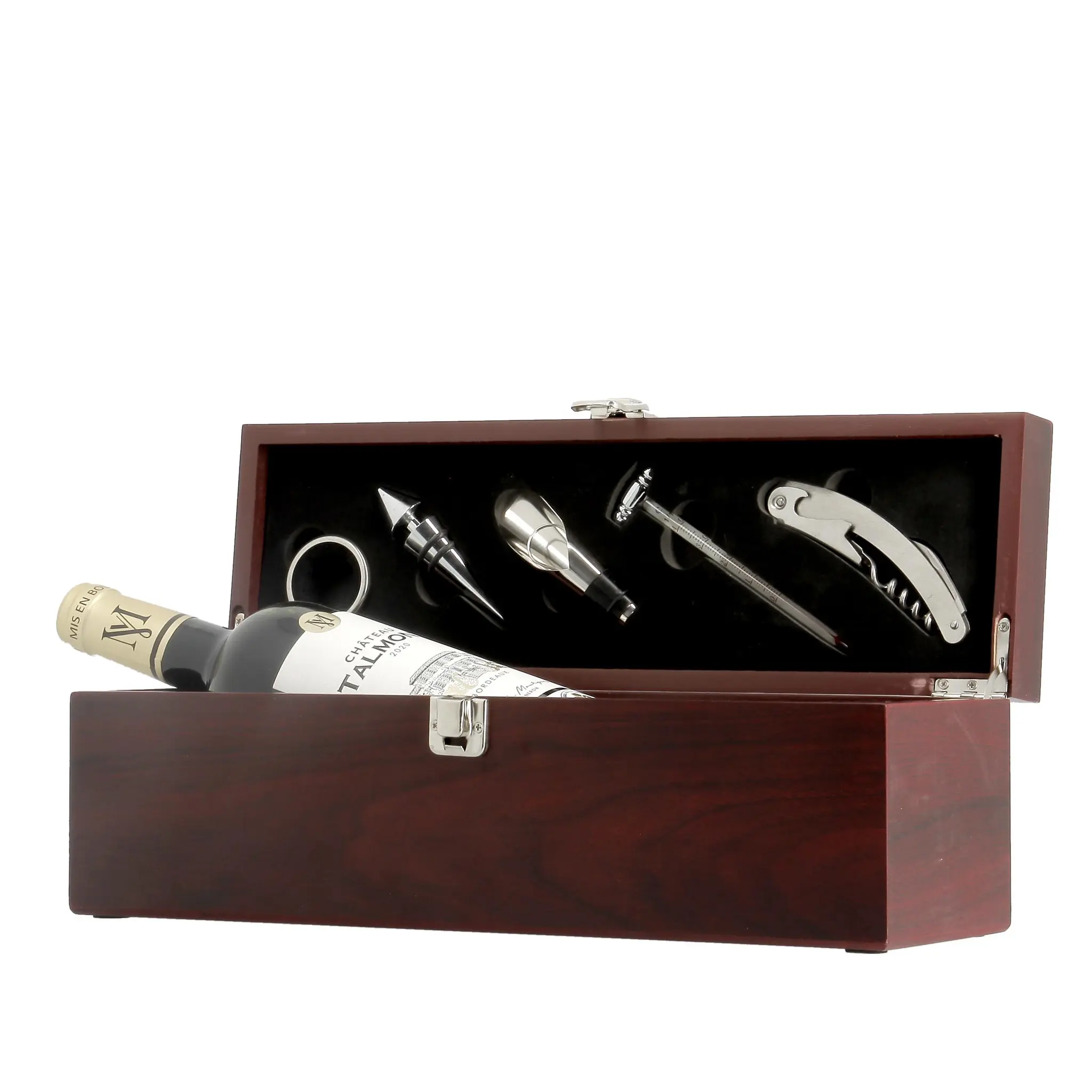 AOP Vin rouge coffret prestige Château Florie Aude et 5 accessoires