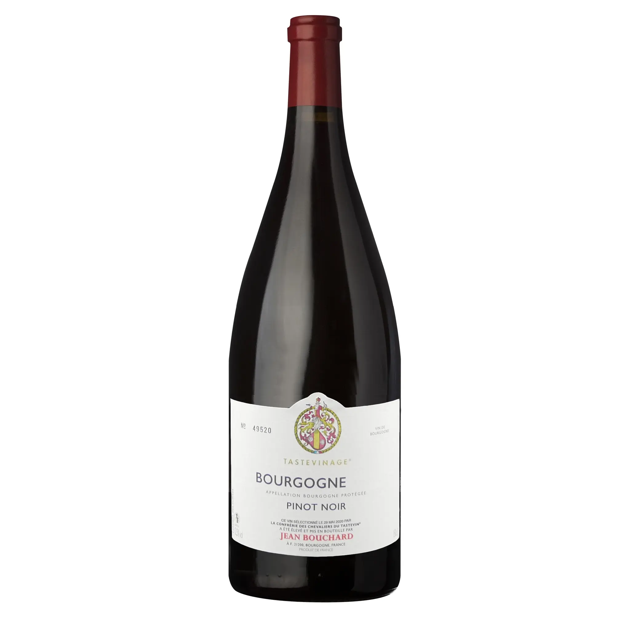 AOP Bourgogne pinot noir Tastevinage rouge 2018