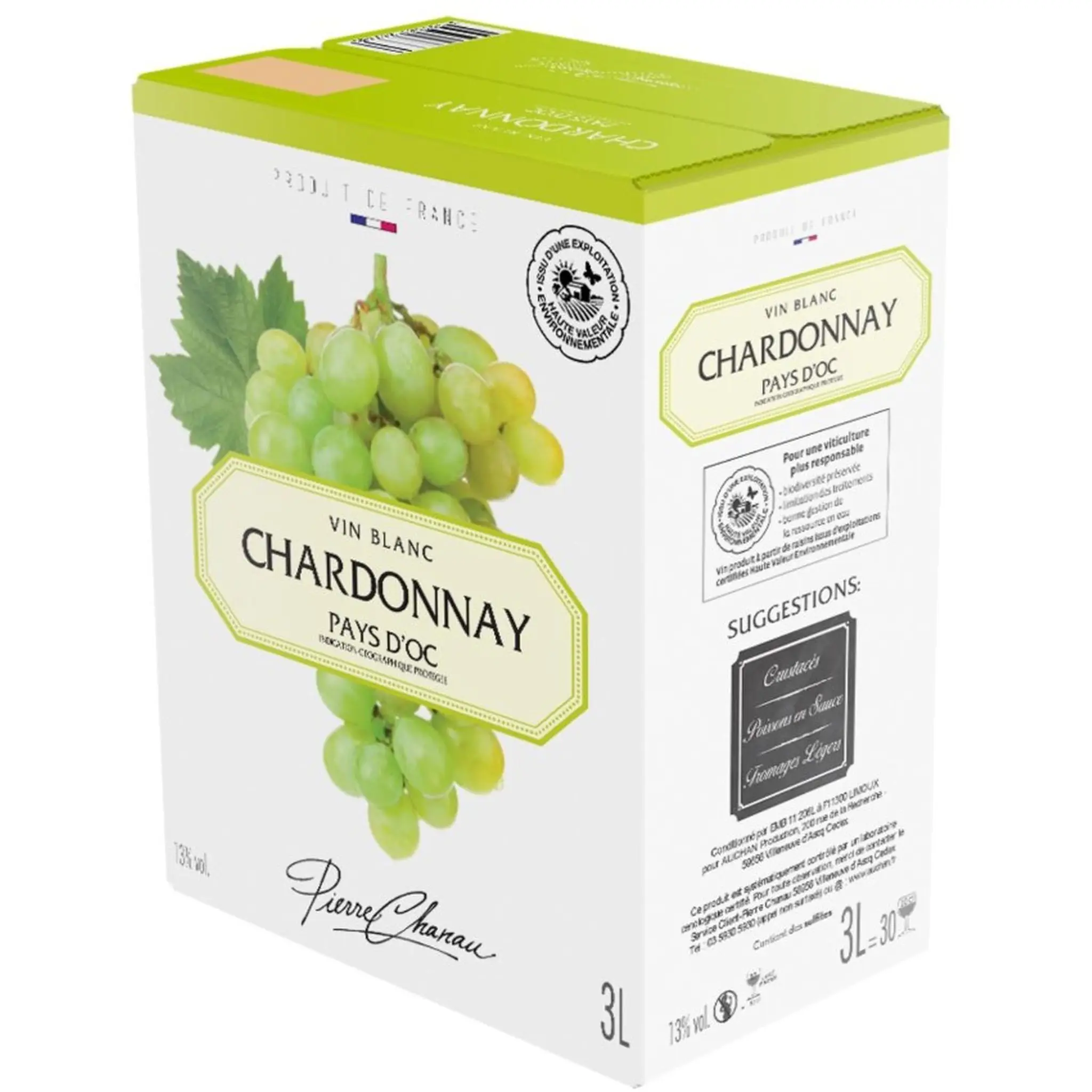PIERRE CHANAU IGP Pays-d'Oc Chardonnay blanc