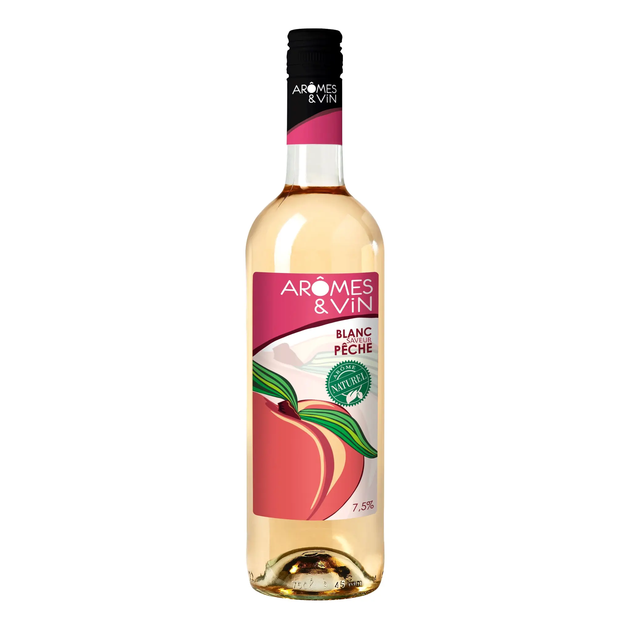 AROMES & VIN Boisson à base de vin blanc et arômes pêche blanc