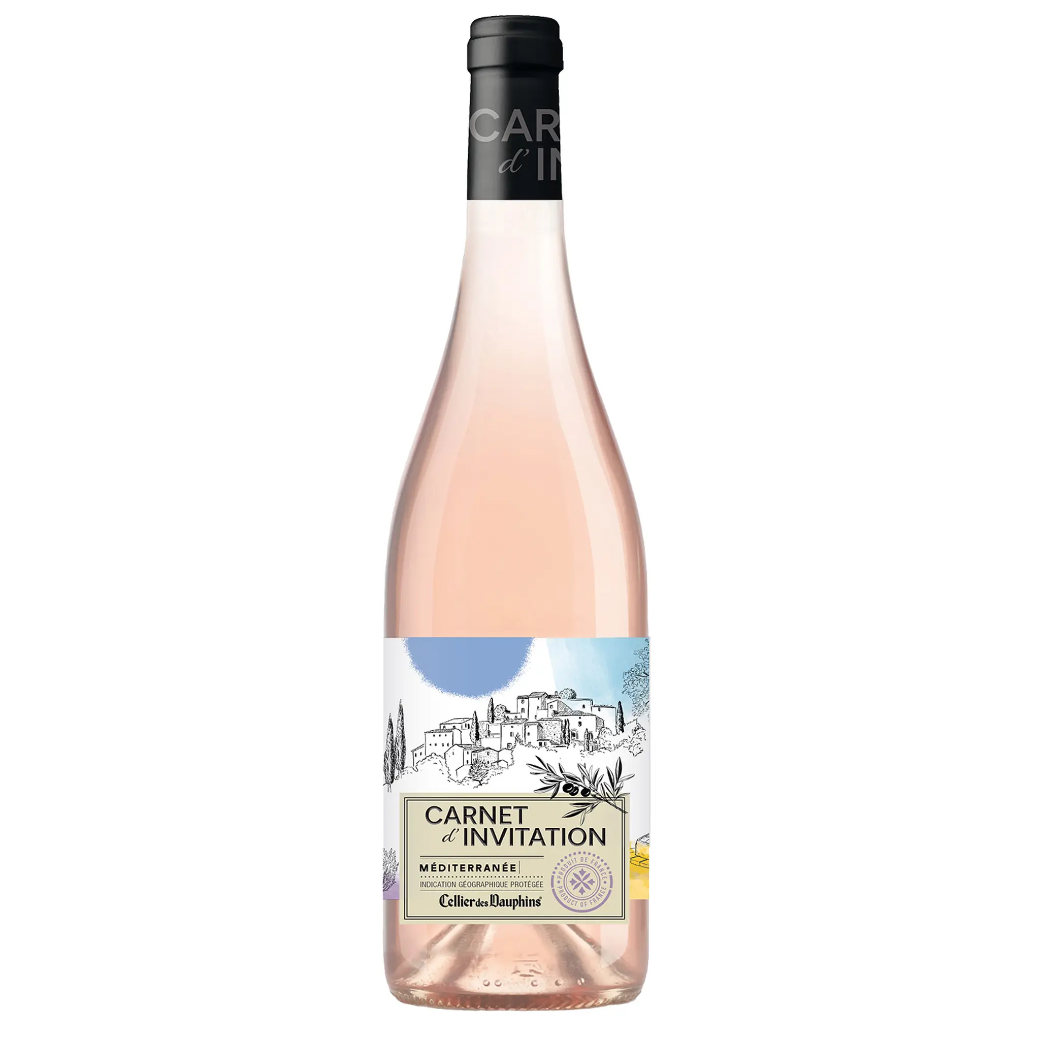IGP Cellier des dauphins Carnet d'invitation rosé