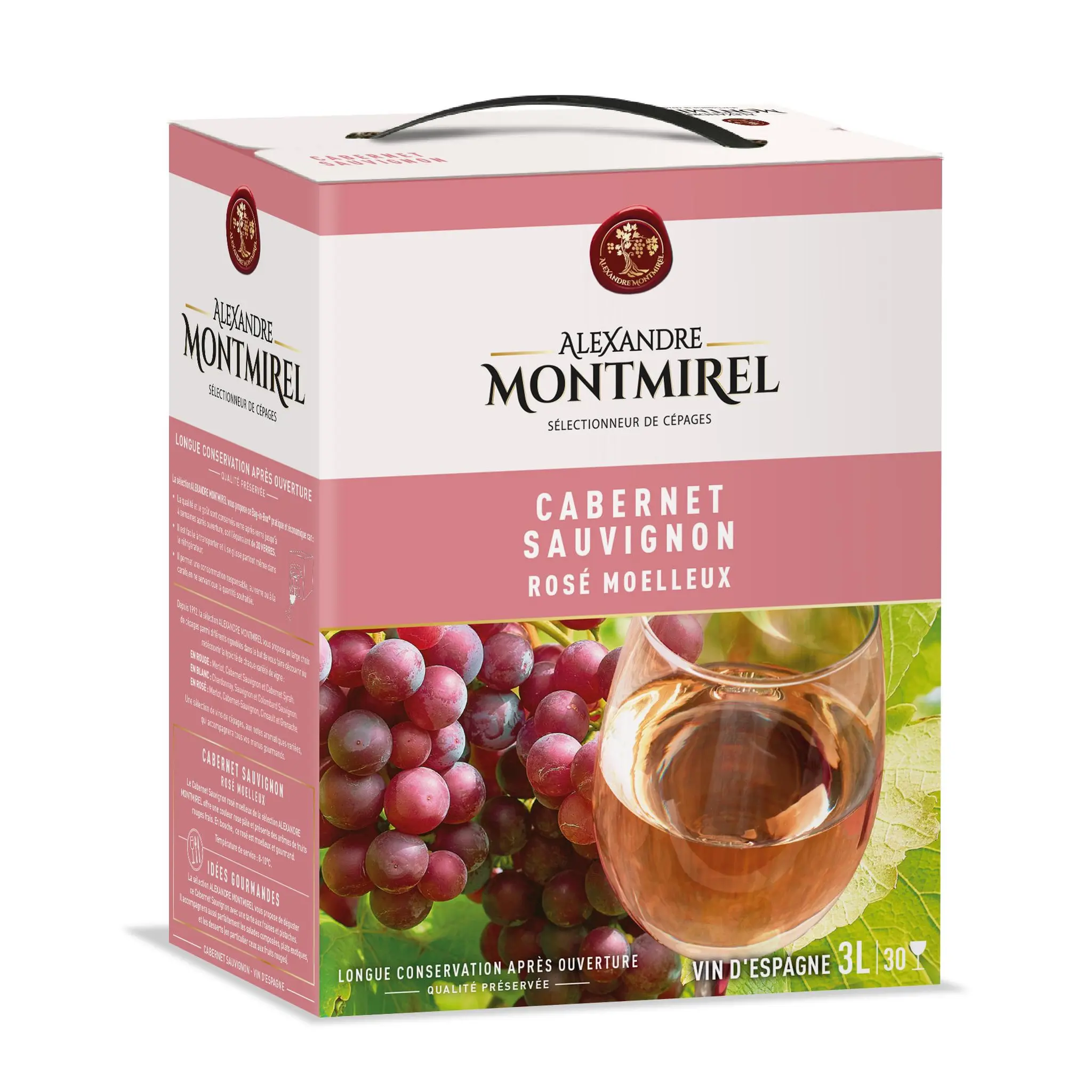Vin d'Espagne Cabernet sauvignon rosé moelleux