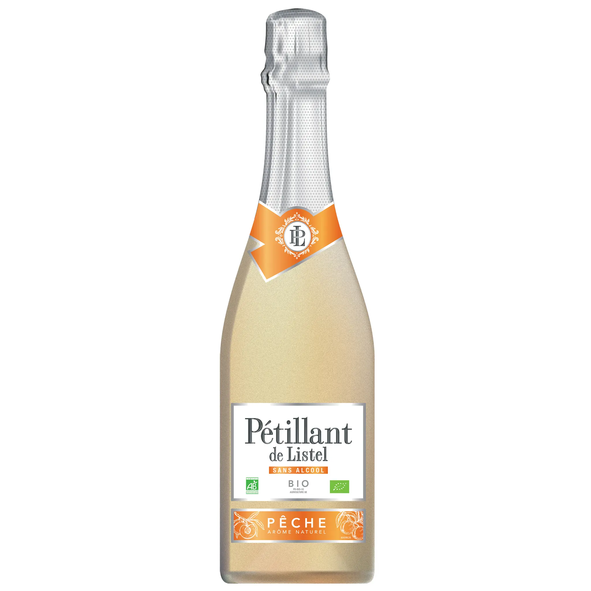 LISTEL Boisson pétillante sans alcool aromatisée pêche bio