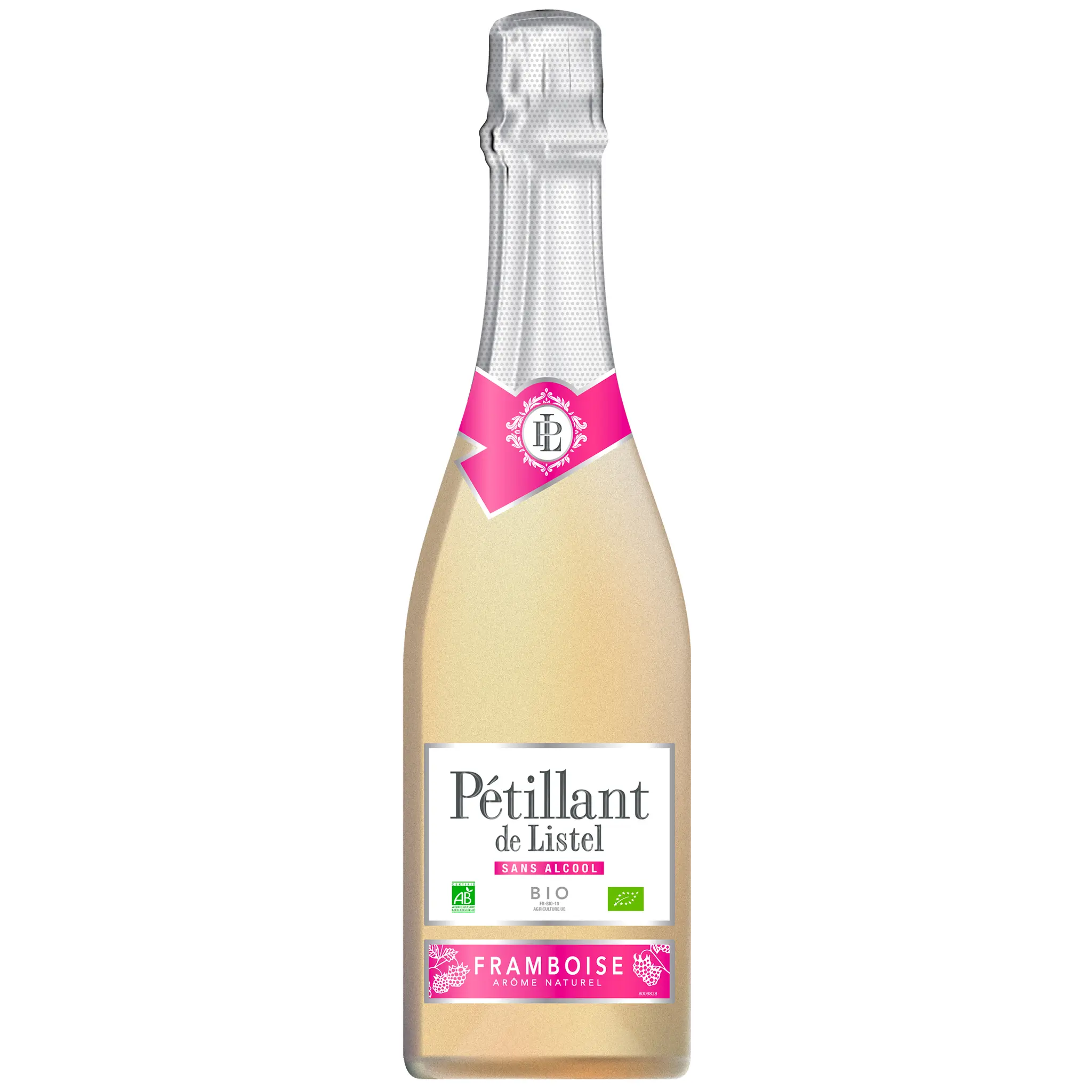 LISTEL Boisson pétillante sans alcool aromatisée framboise bio