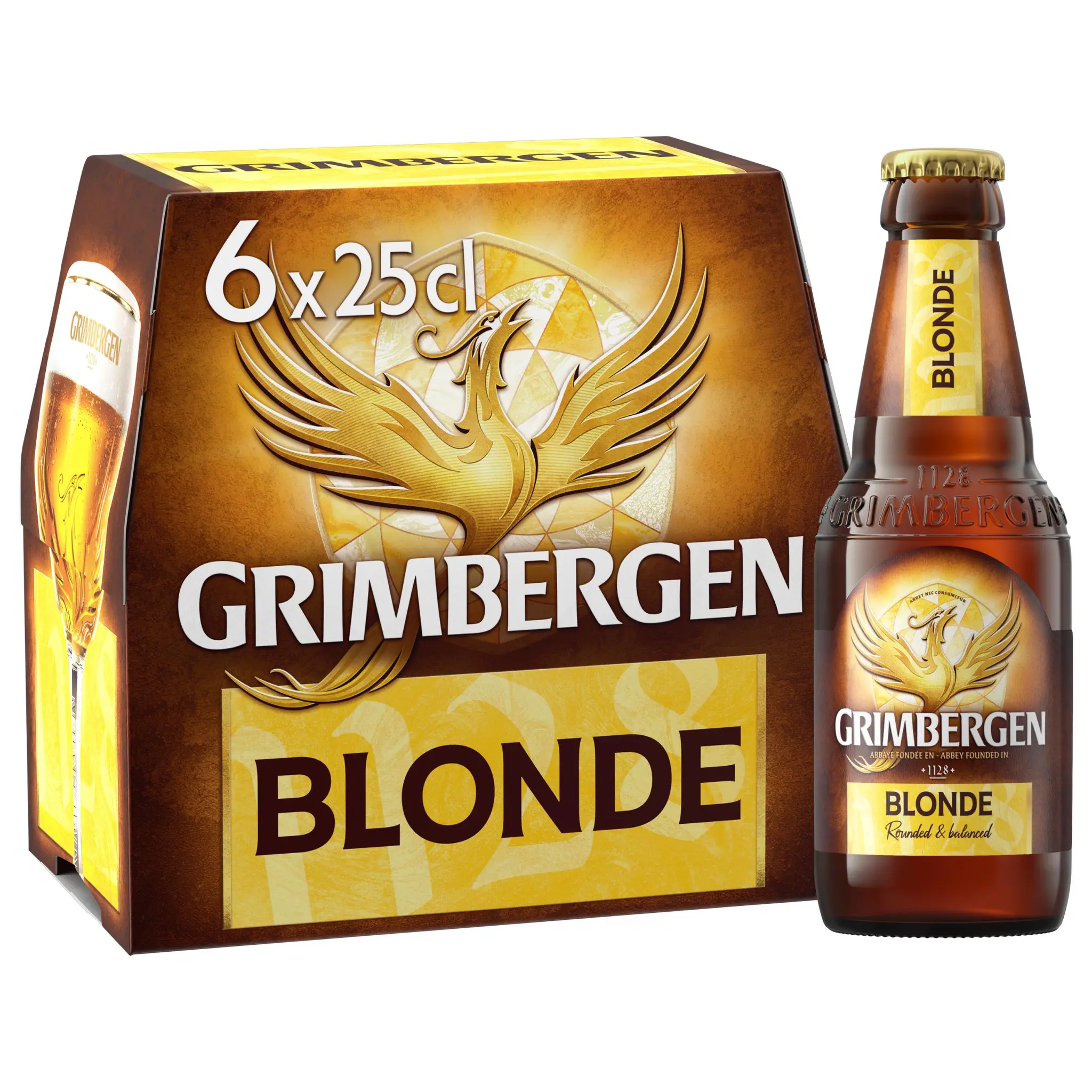 GRIMBERGEN Bière blonde 6,7% pack bouteilles