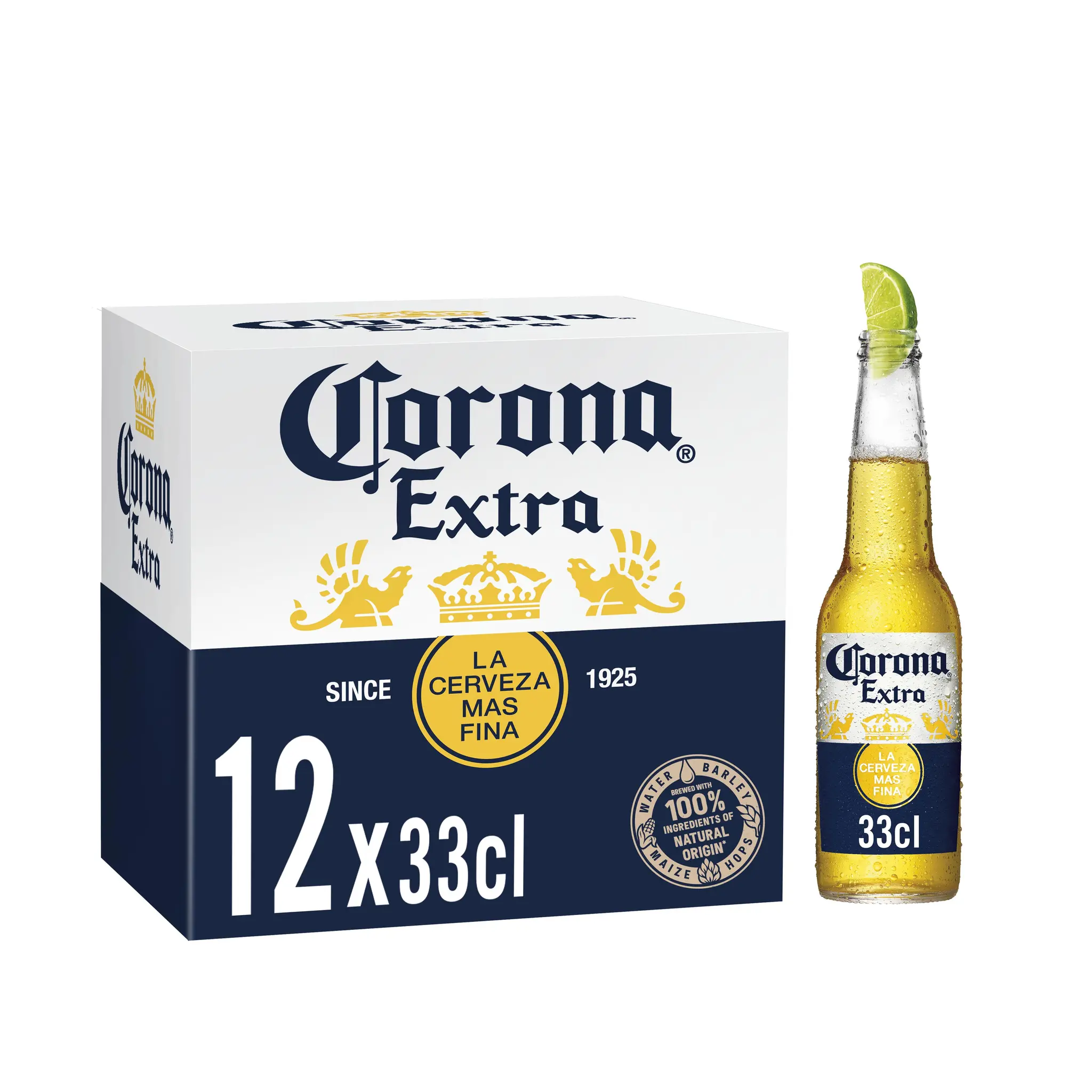 CORONA Bière blonde légère extra 4.5% pack bouteilles