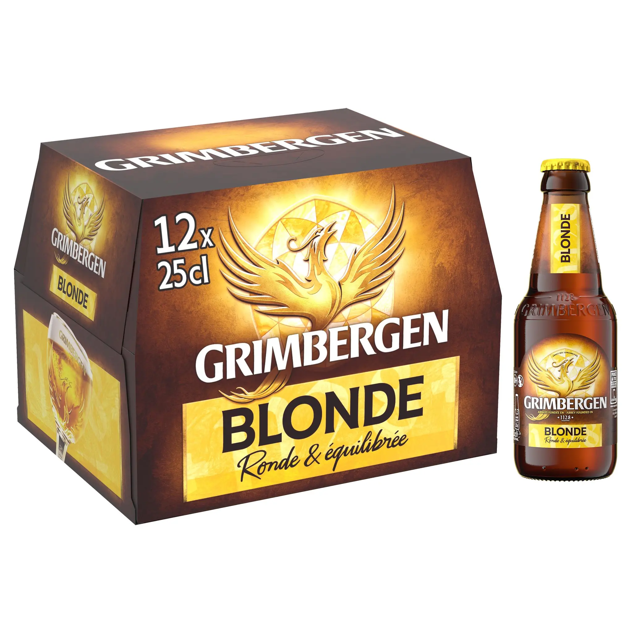 GRIMBERGEN Bière blonde 6,7% pack bouteilles