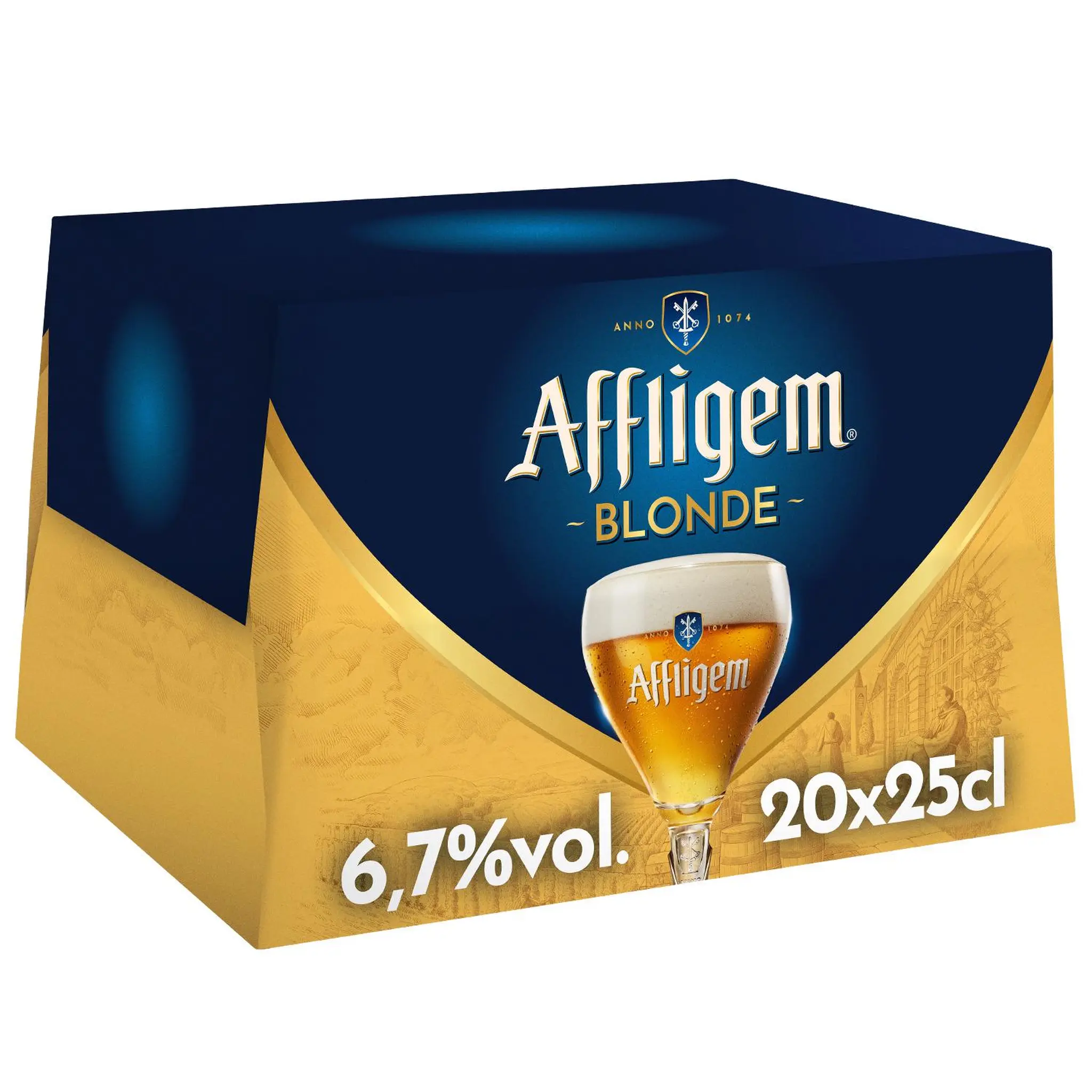 AFFLIGEM Bière blonde belge d'abbaye 6,7% pack bouteilles