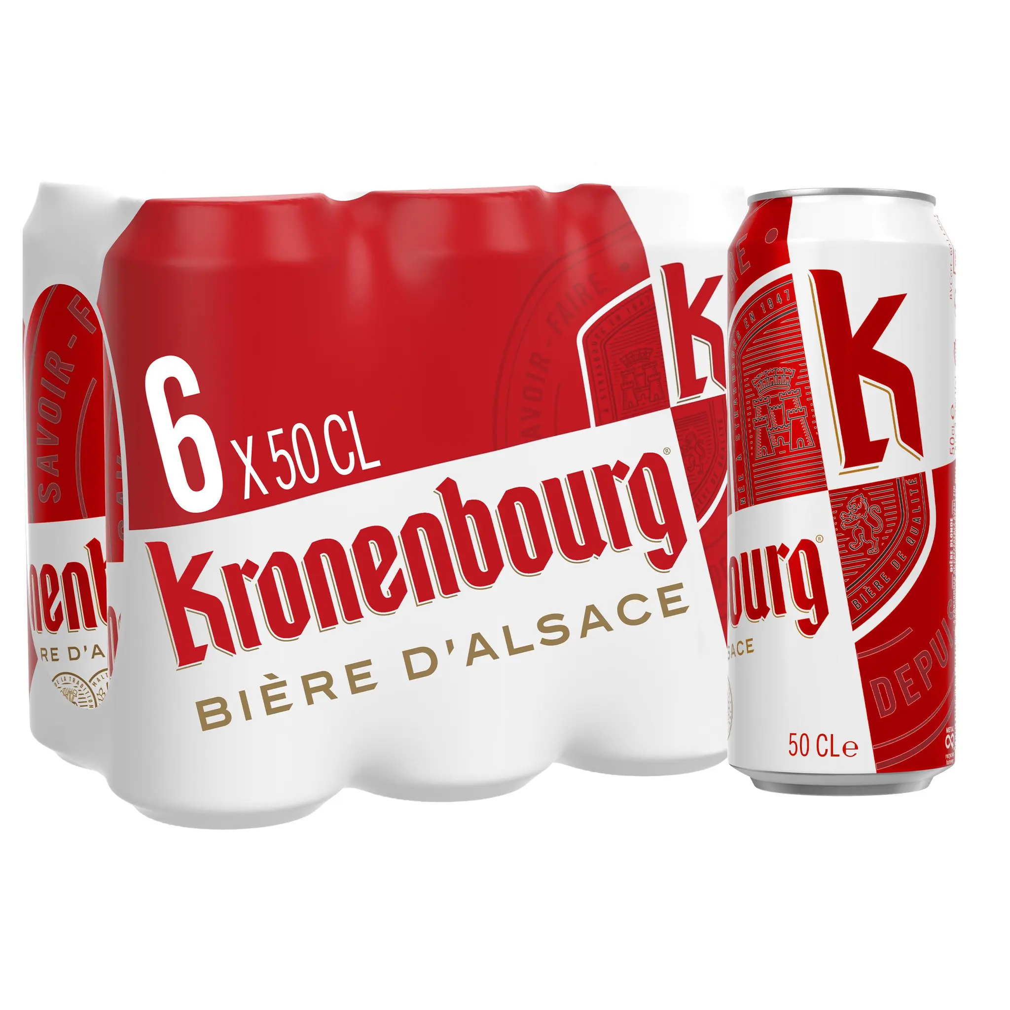 KRONENBOURG Bière blonde légère 4,2% boîtes