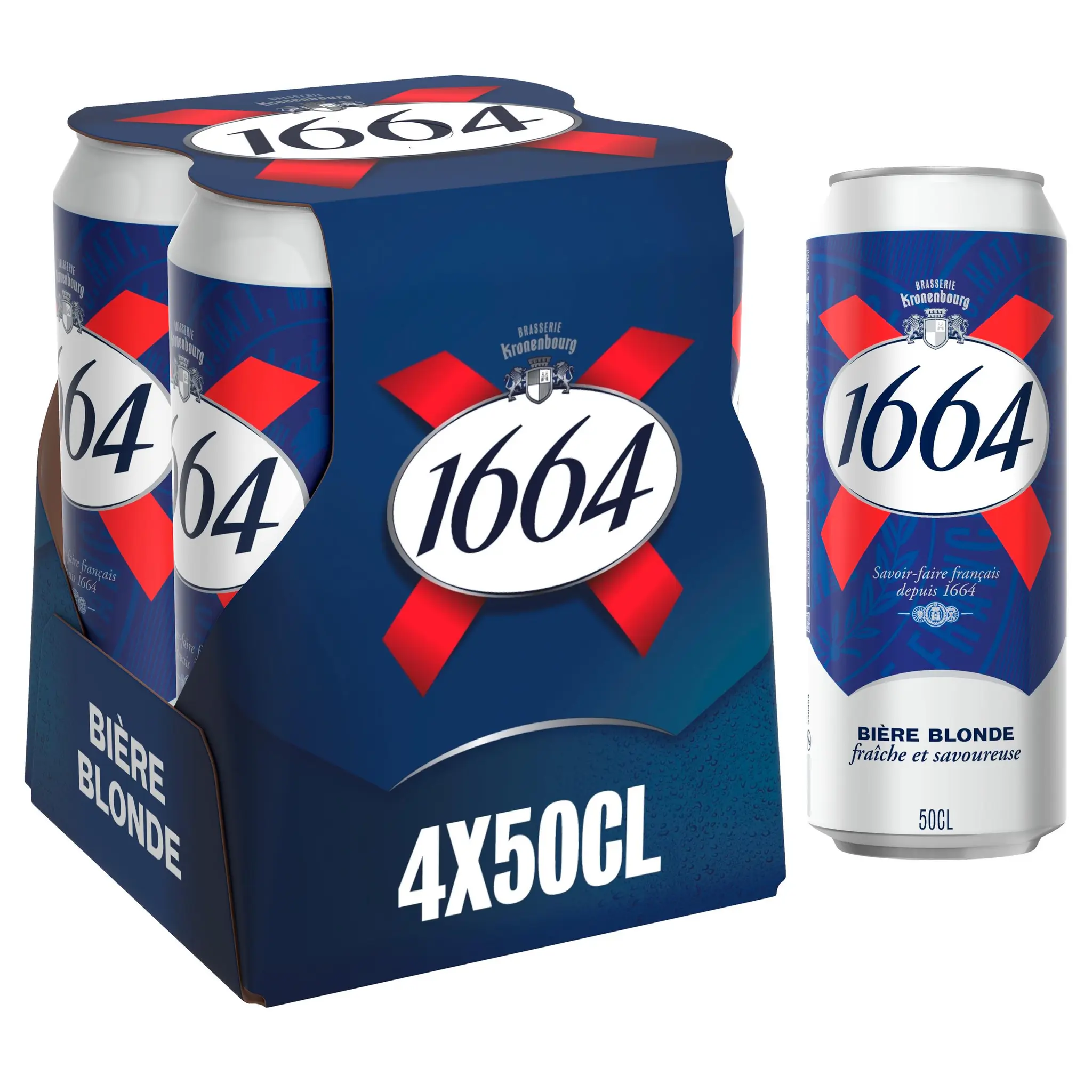 1664 Bière blonde 5,5% boîtes