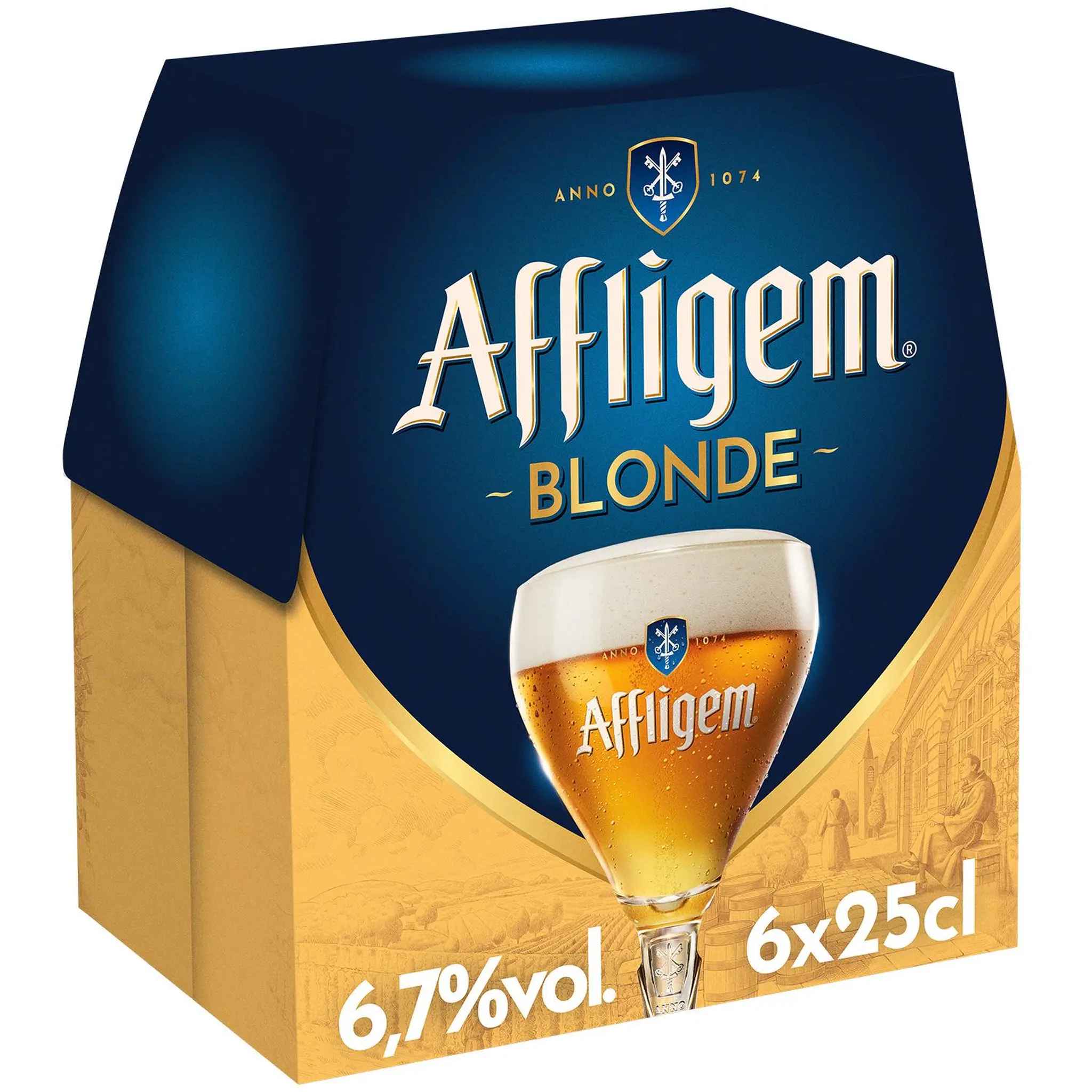 AFFLIGEM Bière blonde belge d'abbaye 6,7% bouteilles