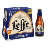 ABBAYE DE LEFFE Bière blonde Rituel 9% pack bouteilles