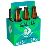 GALLIA Bière blonde champ libre 5.8% pack bouteilles