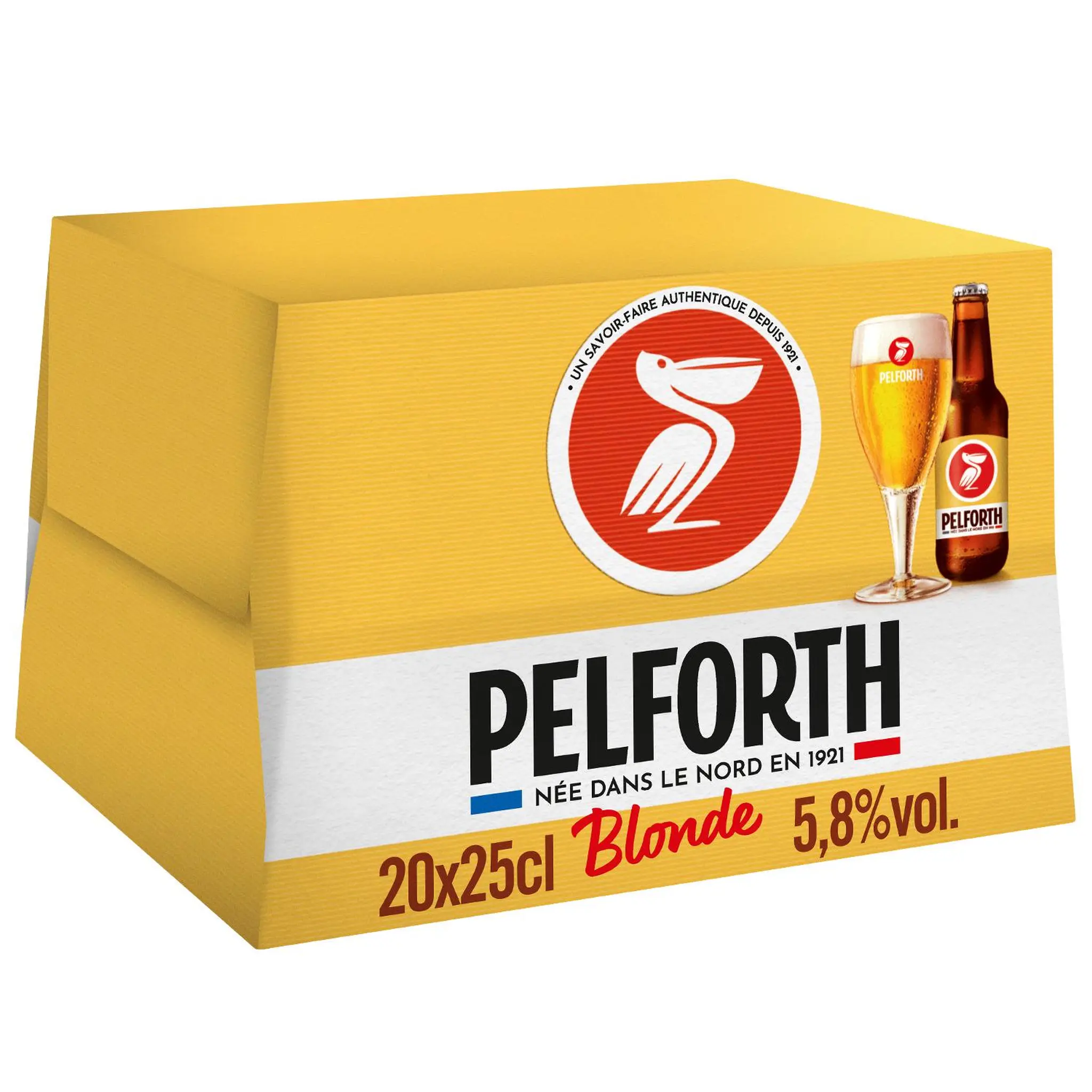 PELFORTH Bière blonde du Nord 5,8% pack bouteilles