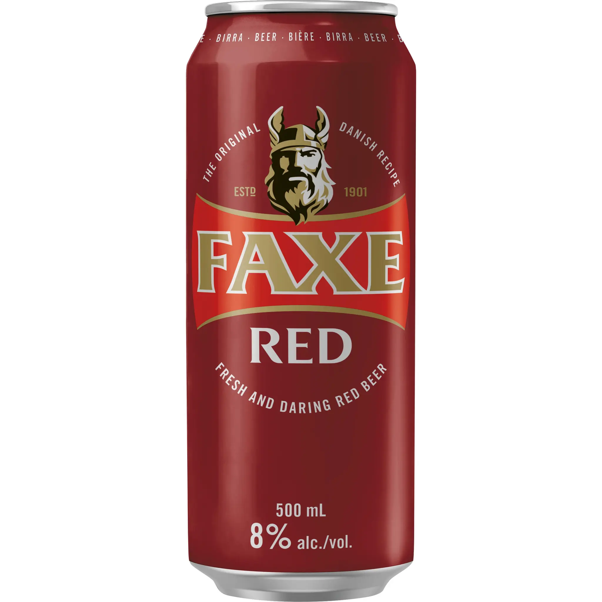 FAXE Bière rousse 8% boîte