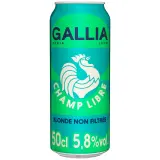 GALLIA Bière blonde non filtrée Champs Libre 5.8% boîte